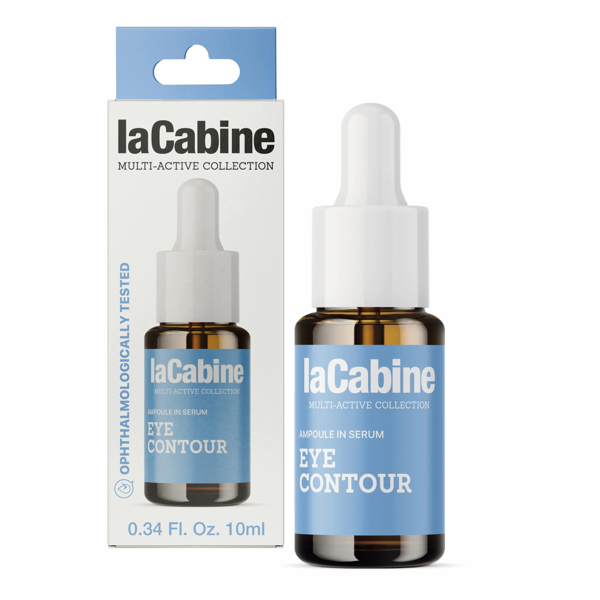 laCabine Eye Contour serum 10 ml | pomaga zmniejszyć worki, cienie pod oczami i zmarszczki, kofeina, peptydy, kwas hialuronowy