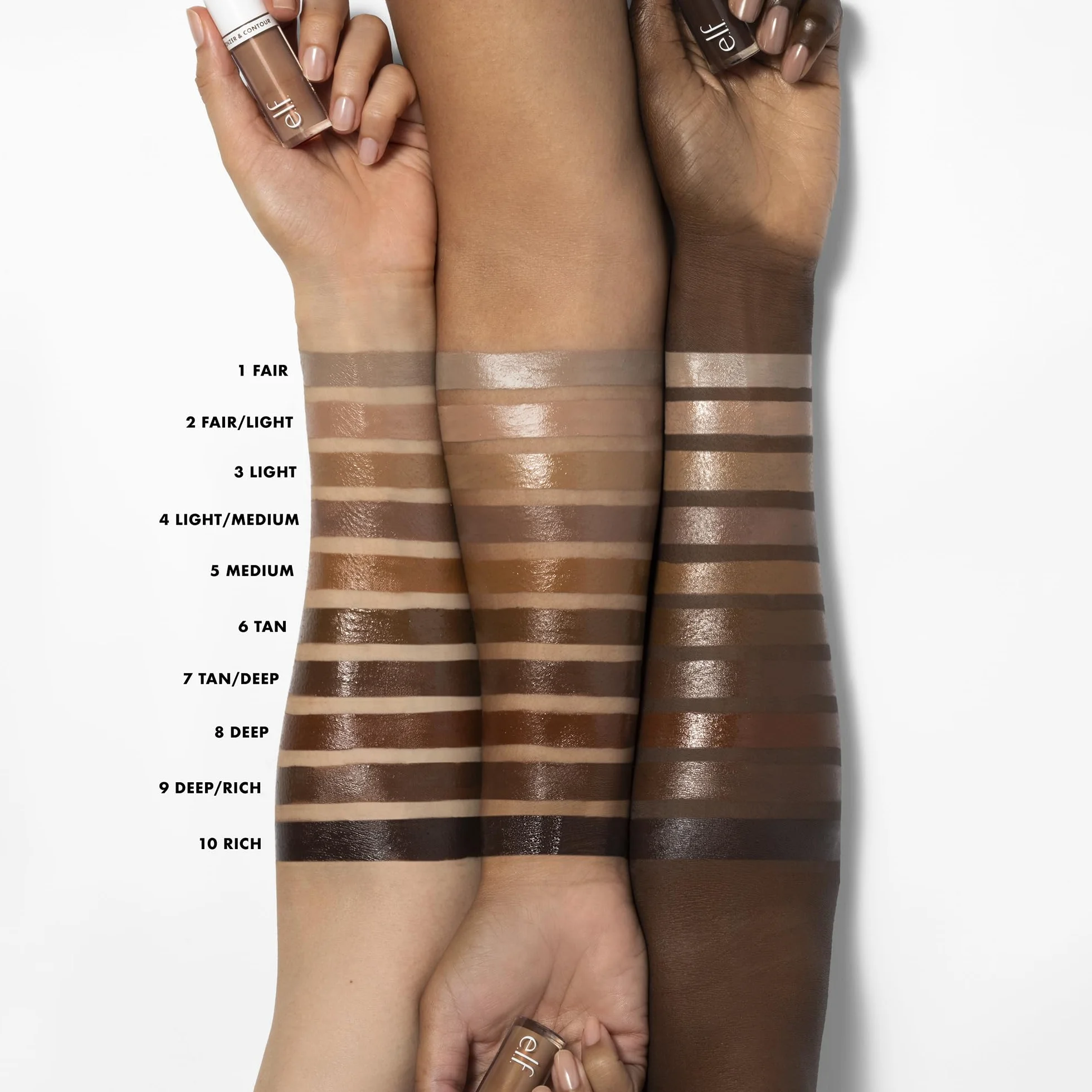 Camo Liquid Bronzer & Contour - 3 światła