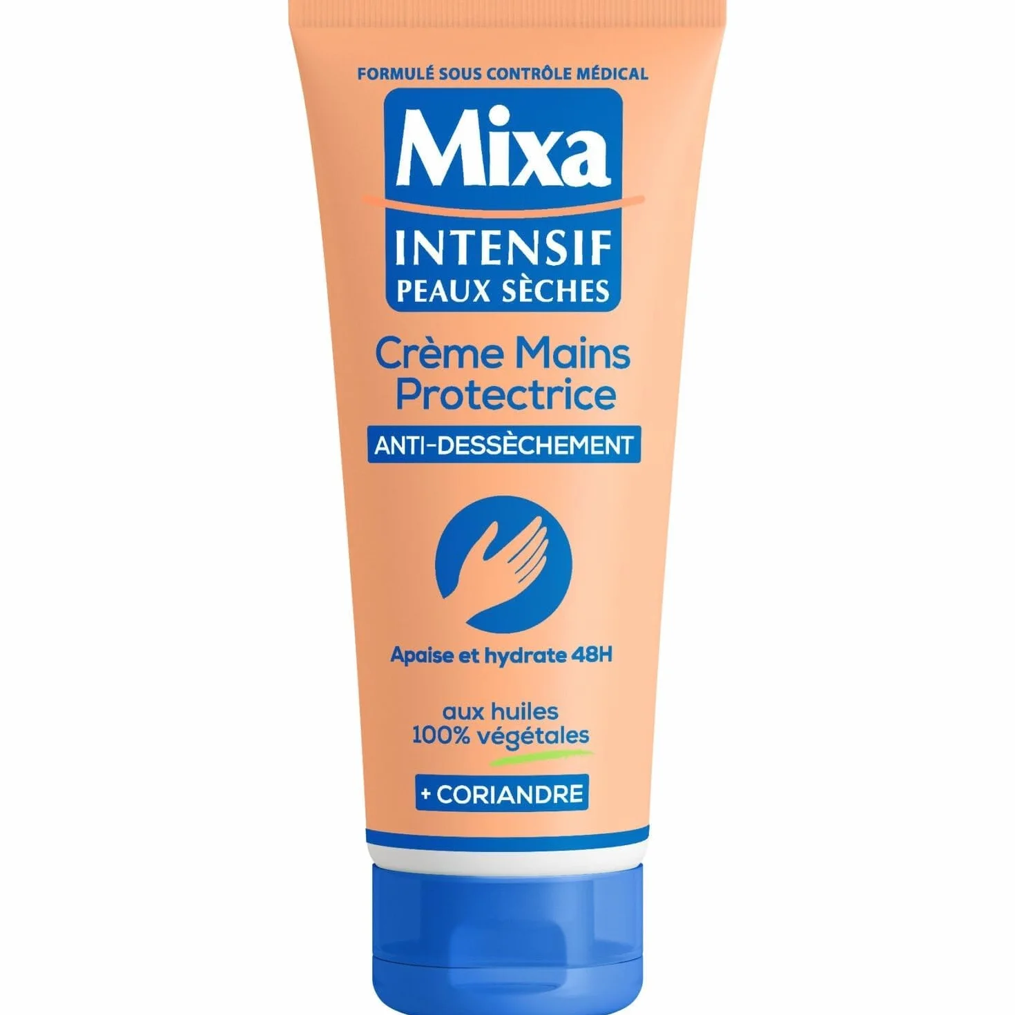 Mixa Intensive Skin Dry - 100% olej roślinny ochronny krem do rąk - ochronny krem do rąk - 100 ml