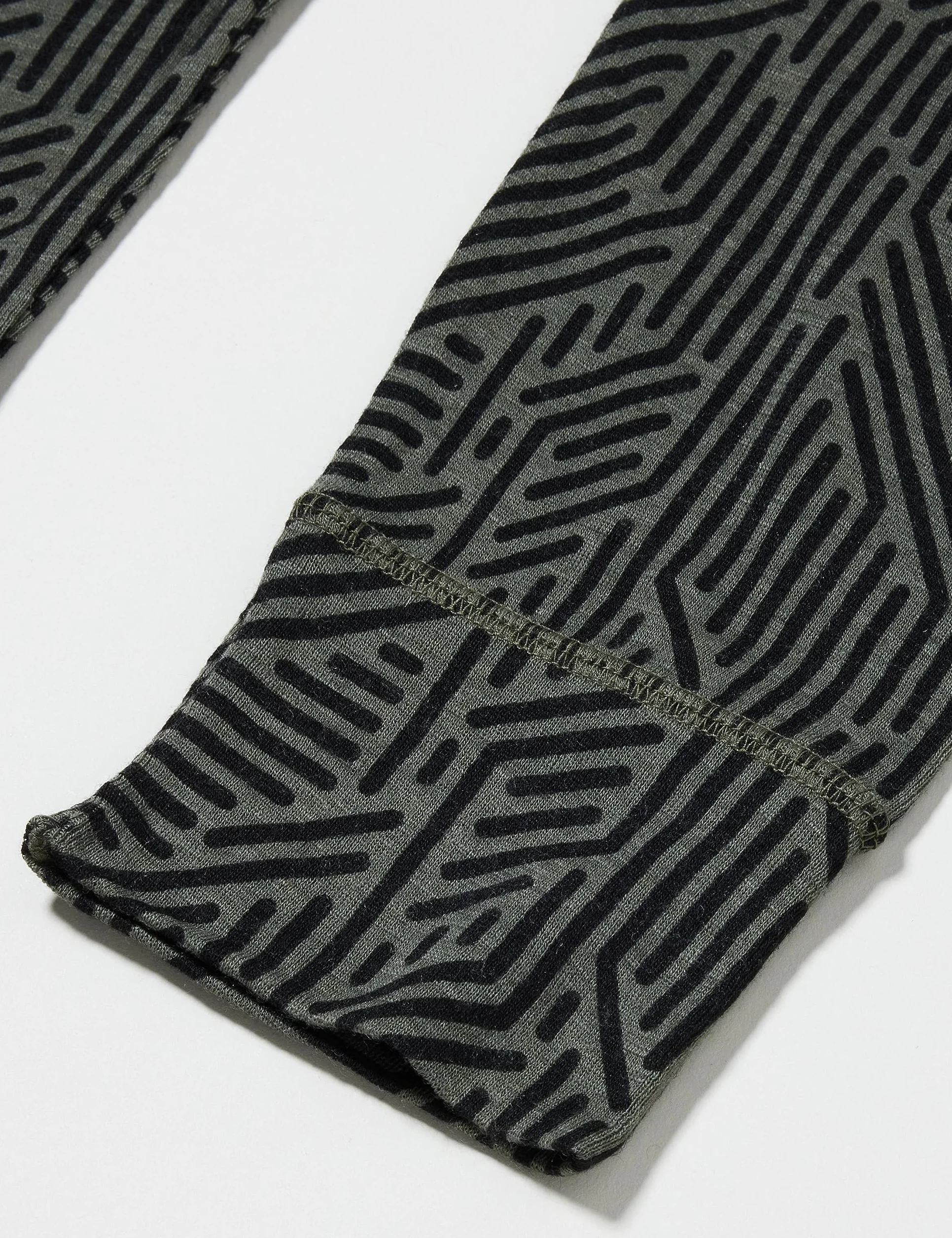 Bestseller A/S Chłopięce NKMWANG Wool Rib LONGJOHN AOP XXIII legginsy, Beetle, 146/152, Beetle, 146-152