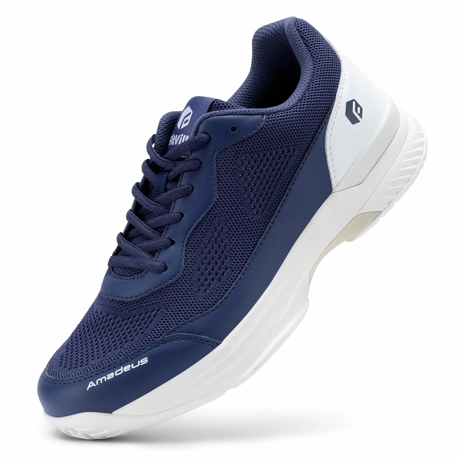 Fitville Extra Wide Tennis Shoes Męskie Antypoślizgowe Buty Halowe Oddychające Buty Do Badmintona Wygodne Buty Fitness V2