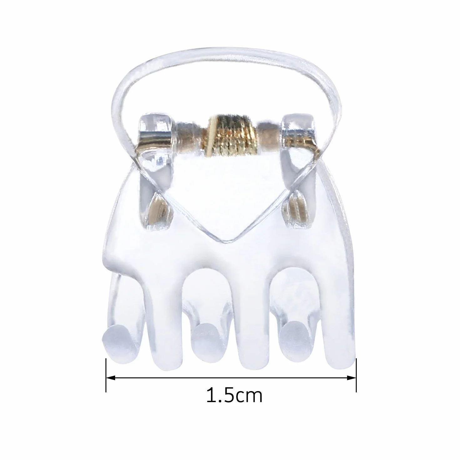 Mini pazurów do włosów Mikro Czarne Plastikowe Spinki