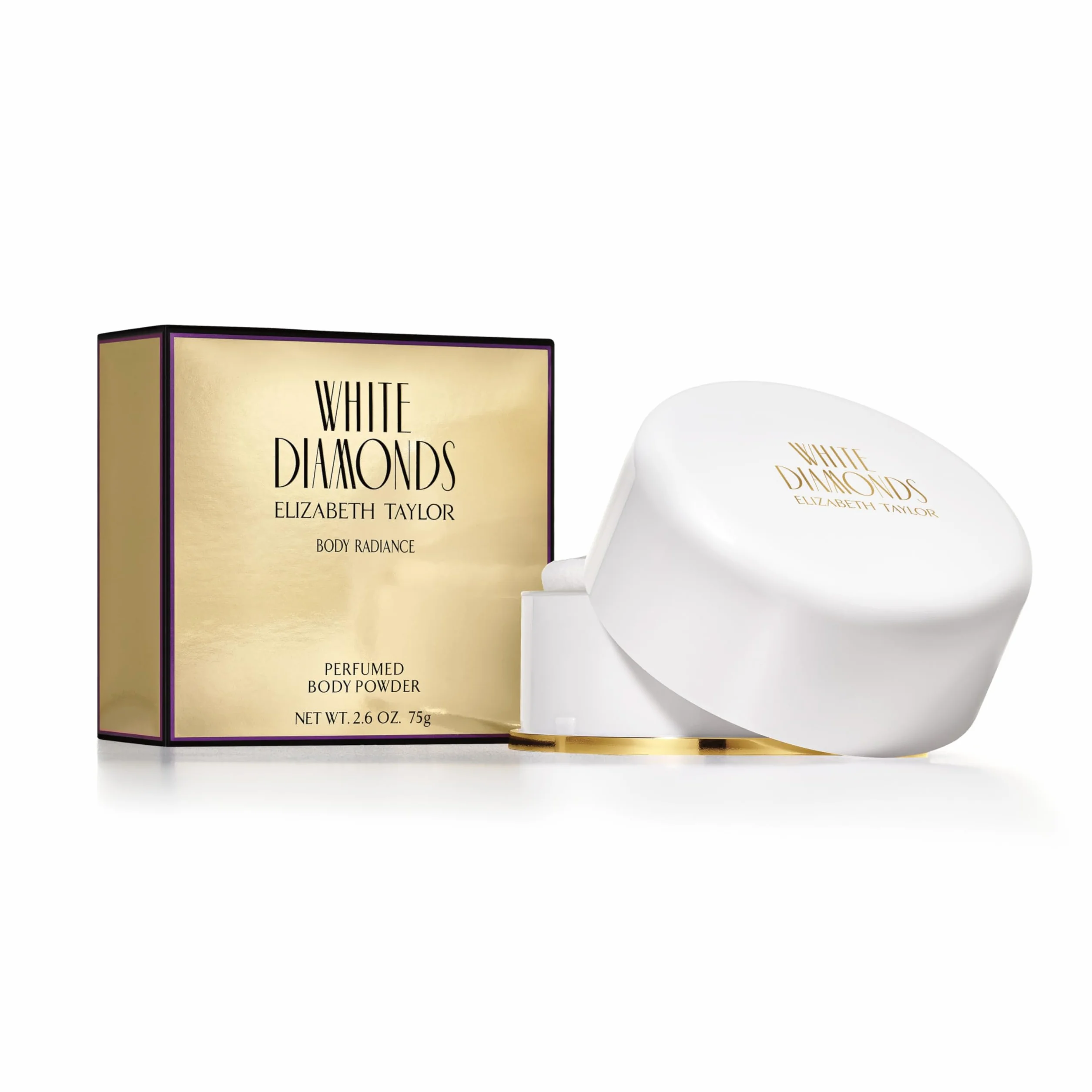 White Diamonds by Elizabeth Taylor for Women Body Powder, 75 ml