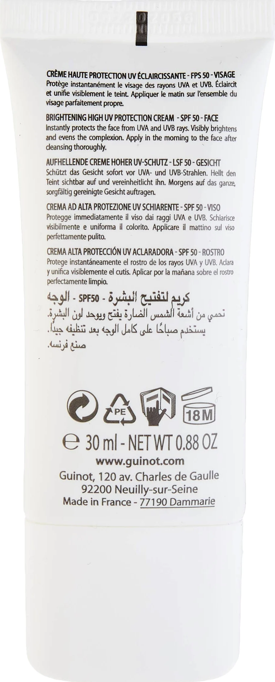 GUINOT Newhite Brightening UV Shield SPF 50 30 ml