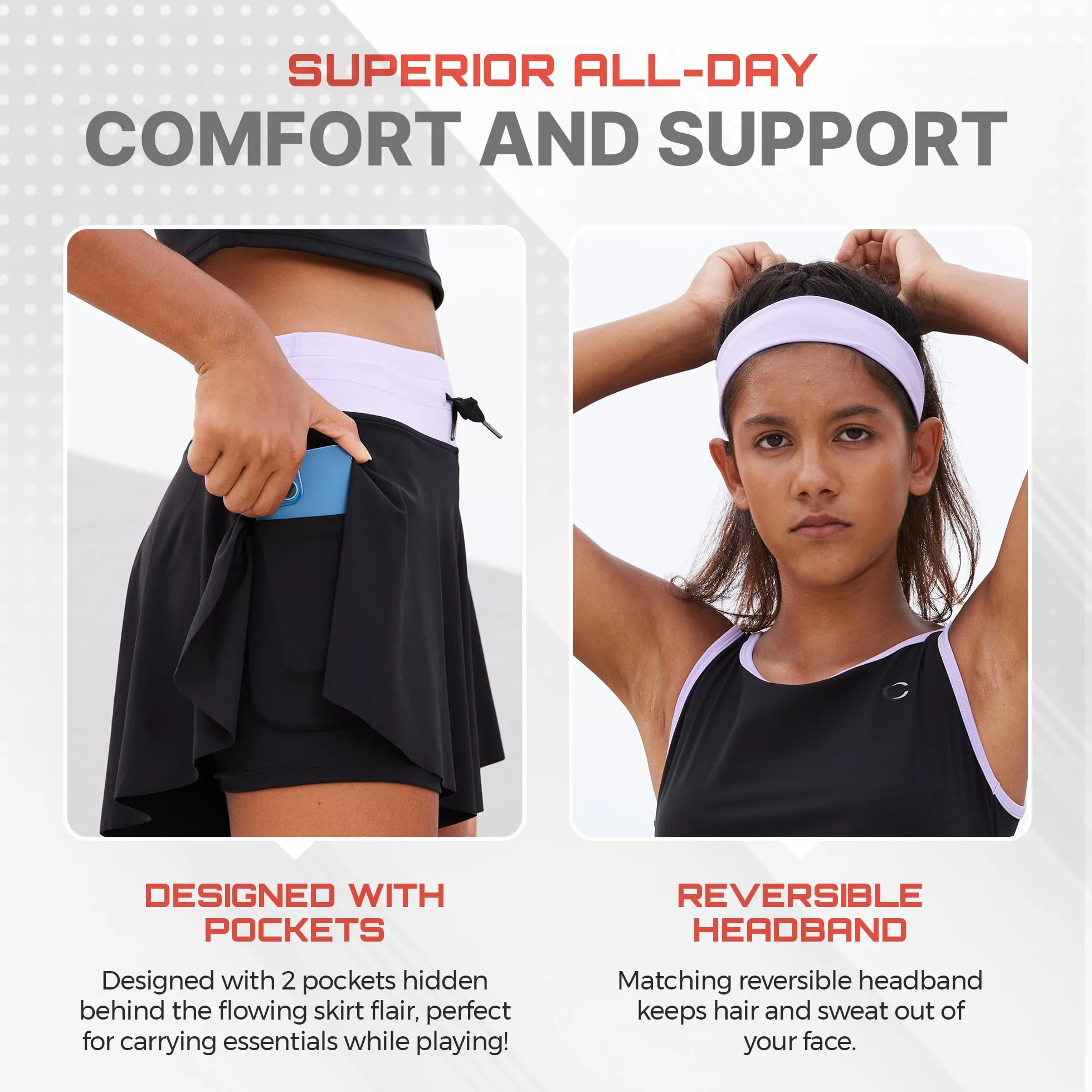 Zestaw odzieży sportowej dla dziewcząt Dziewczynki Girls Butterfly Shorts Skirts & Sleeveless Tops (5 w zestawie)
