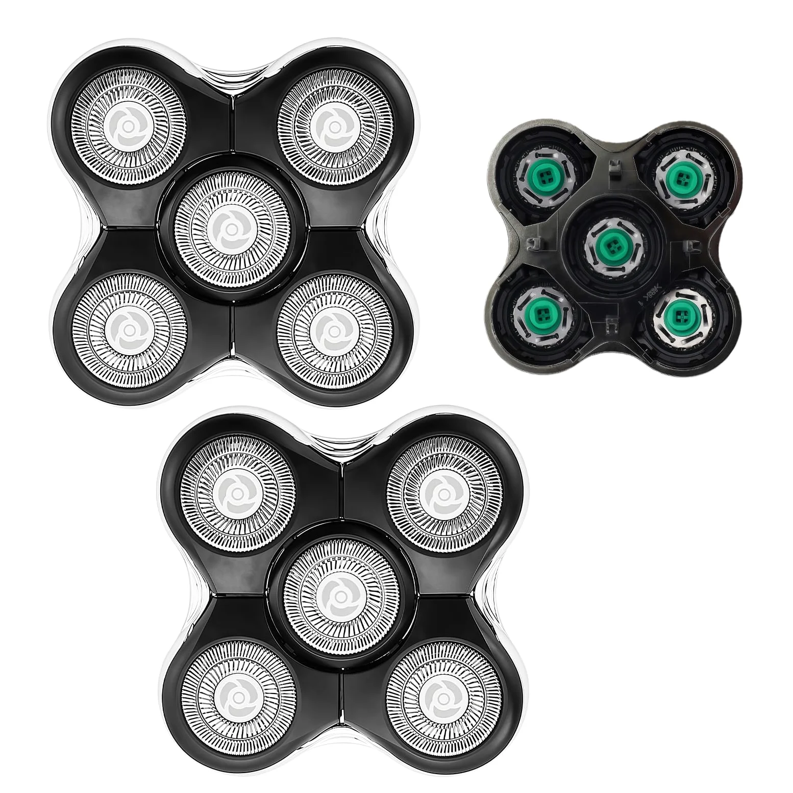 Wymienne głowice do golenia, pasują do golarek Remington Bald i X R1600/Rx7/Boss X R7120/X R7100, 2 sztuki
