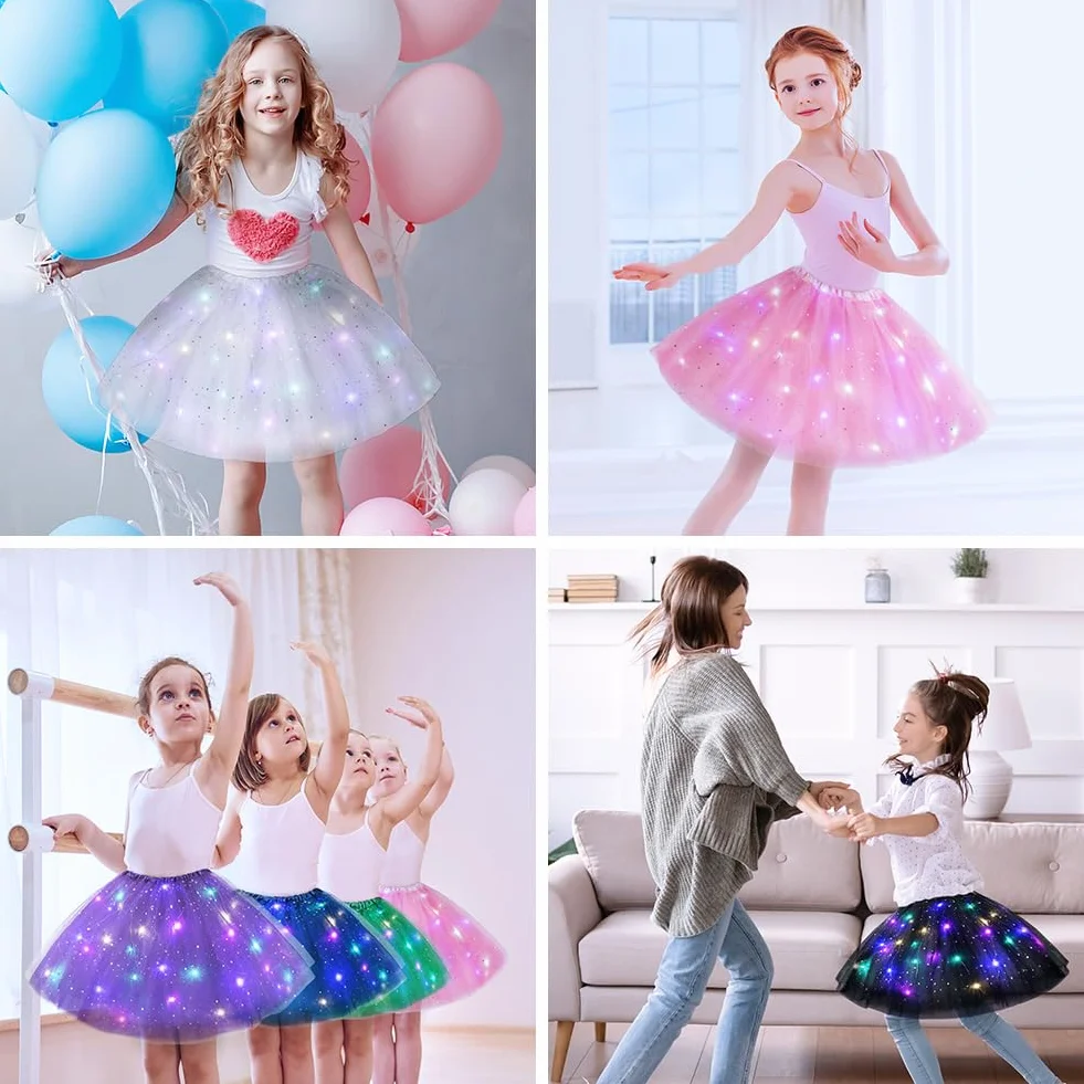 Spódnica tiulowa dla dzieci, tutu z podszewką, dla dzieci, nastolatków, na imprezę tutu, na Boże Narodzenie, karnawał, Halloween, urodziny, imprezę, Halloween, 30 cm