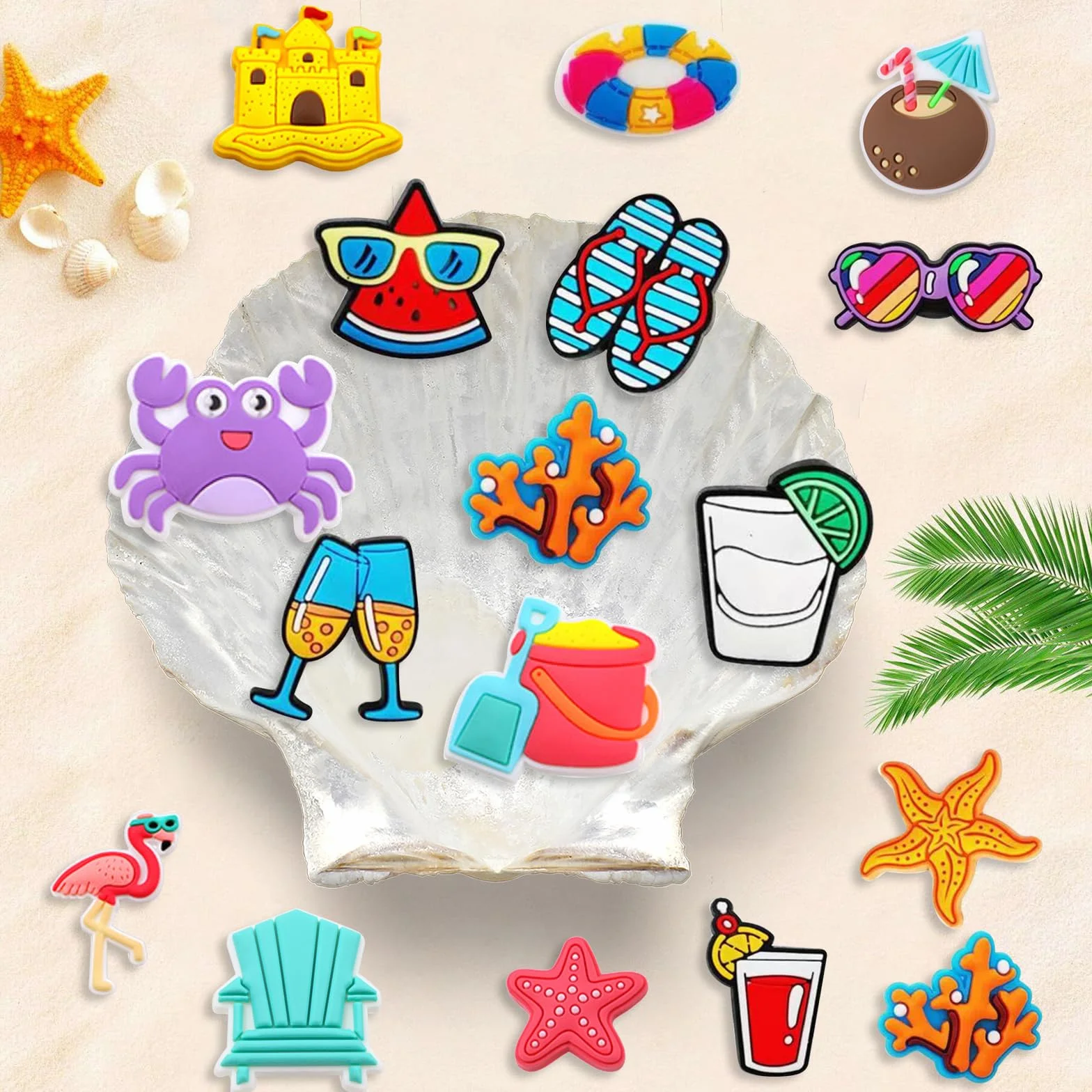 50 sztuk charms do butów Crocs, ozdoby PVC, szpilki, dla dziewcząt i dorosłych