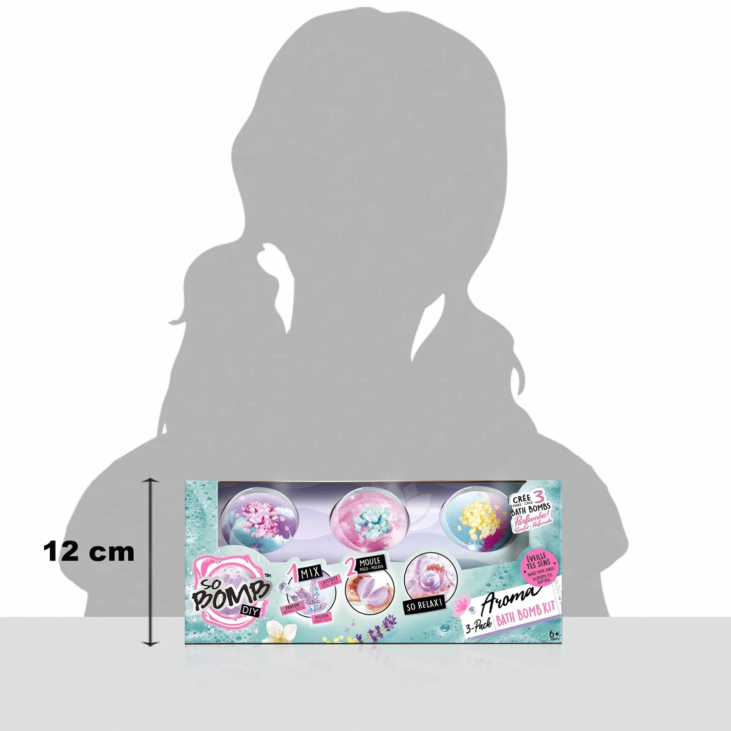Canal Toys - Tak Bomb DIY-Zestaw do tworzenia 3 musujących kulek do kąpieli - Aromaterapia Bath 3 Pack-BBD 039, Wielokolorowy