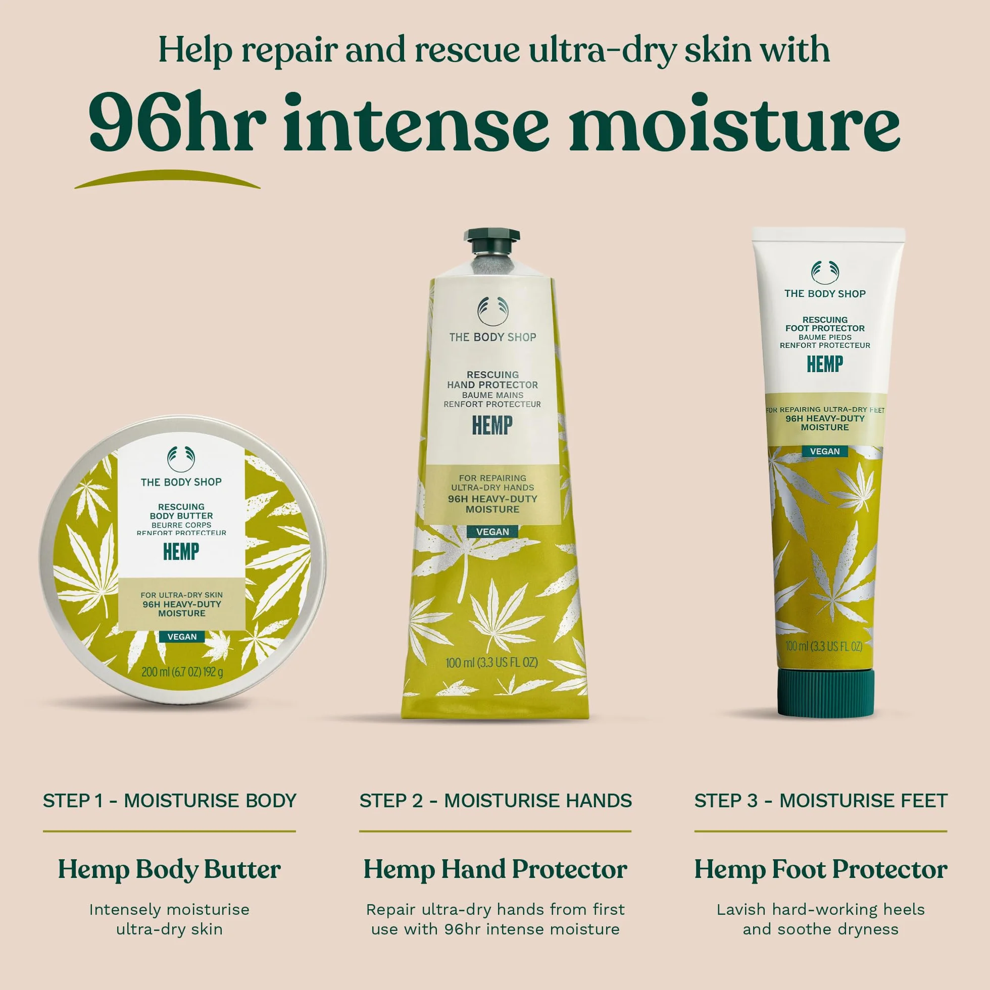 Der Body Shop Hanf Fußschutz 100ml / The Body Shop Hemp Foot Protector 100ml