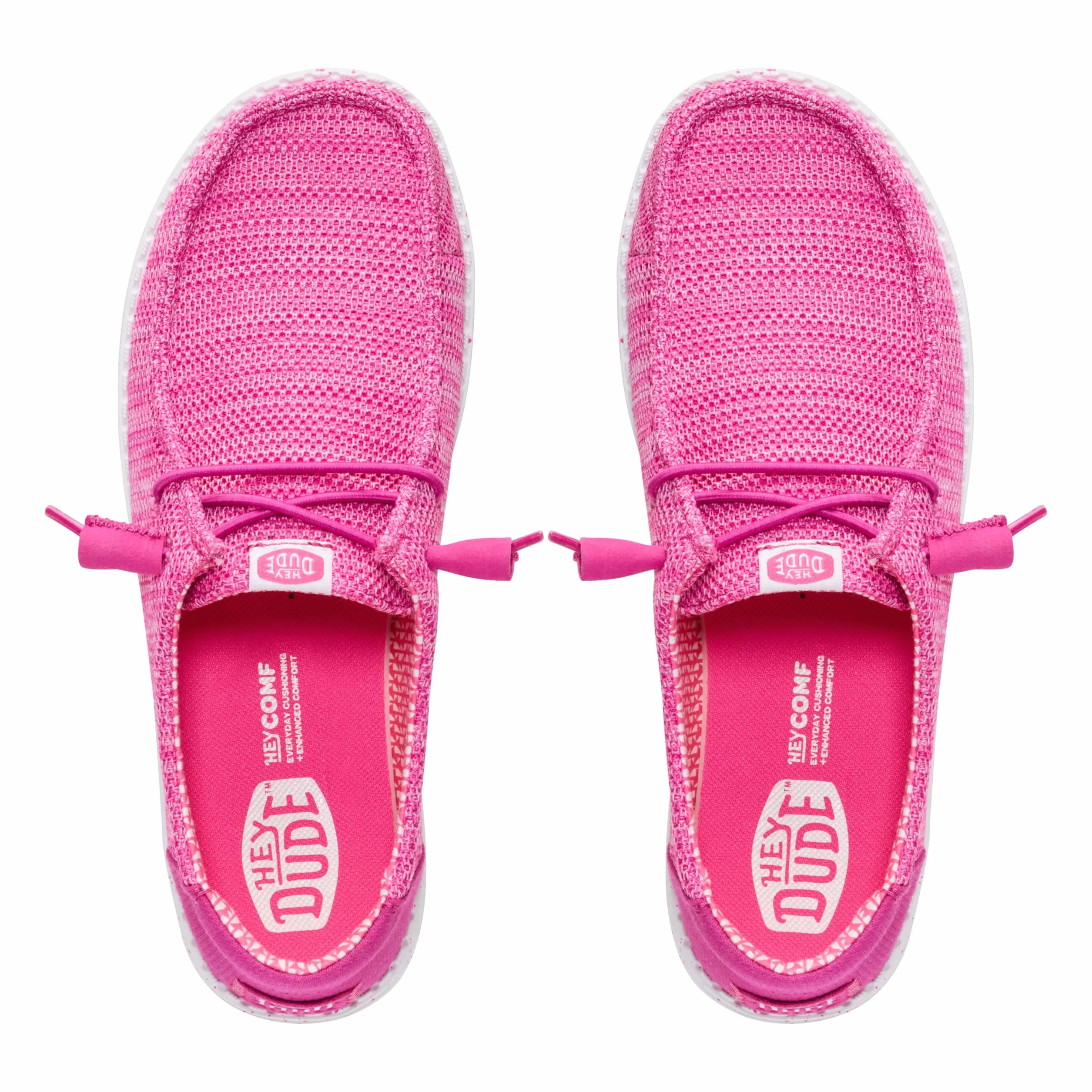 HEYDUDE - Damskie Wendy Stretch Sox - Casualowe płaskie buty wsuwane - styl mokasynów, Różowy - 39