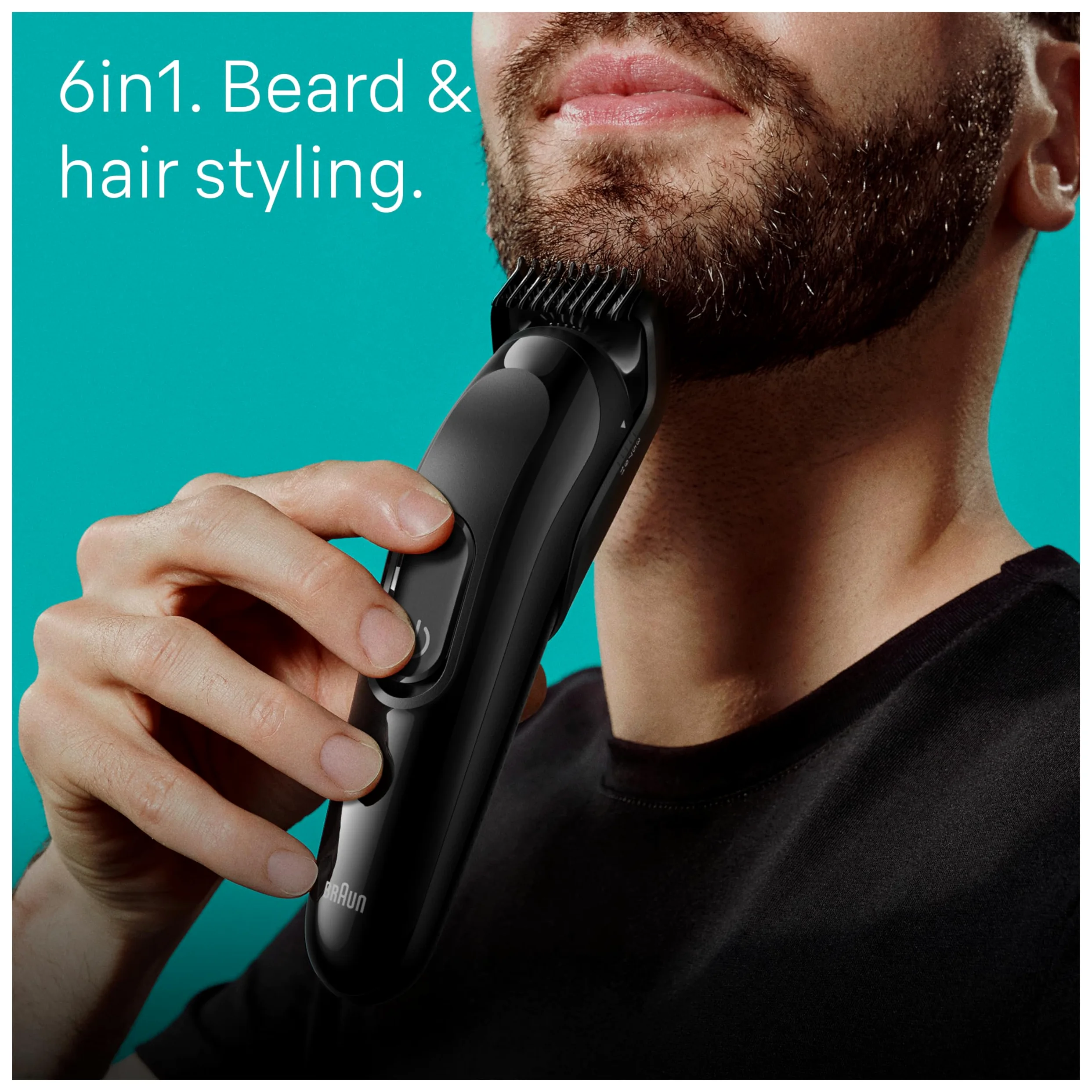 Braun Series 3 Trymer do Brody 6 w 1, Czarny
