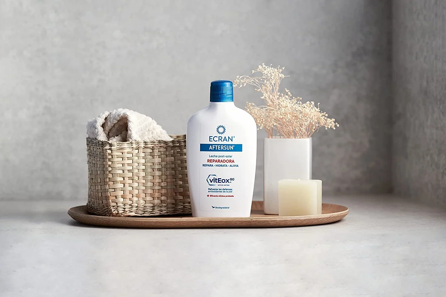 Ecran Aftersun Leche Post-solar Hidratante Y Reparadora - 400 ml, Blanco, Almond