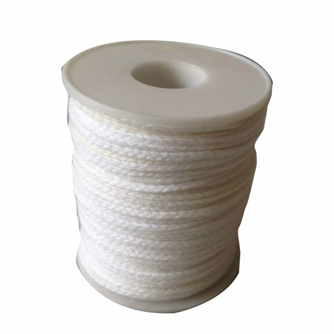 1 200Feet/61Meter White Candle Wick Cotton Candle Woven Wick for DIY Candle Making Material Smokeless Core