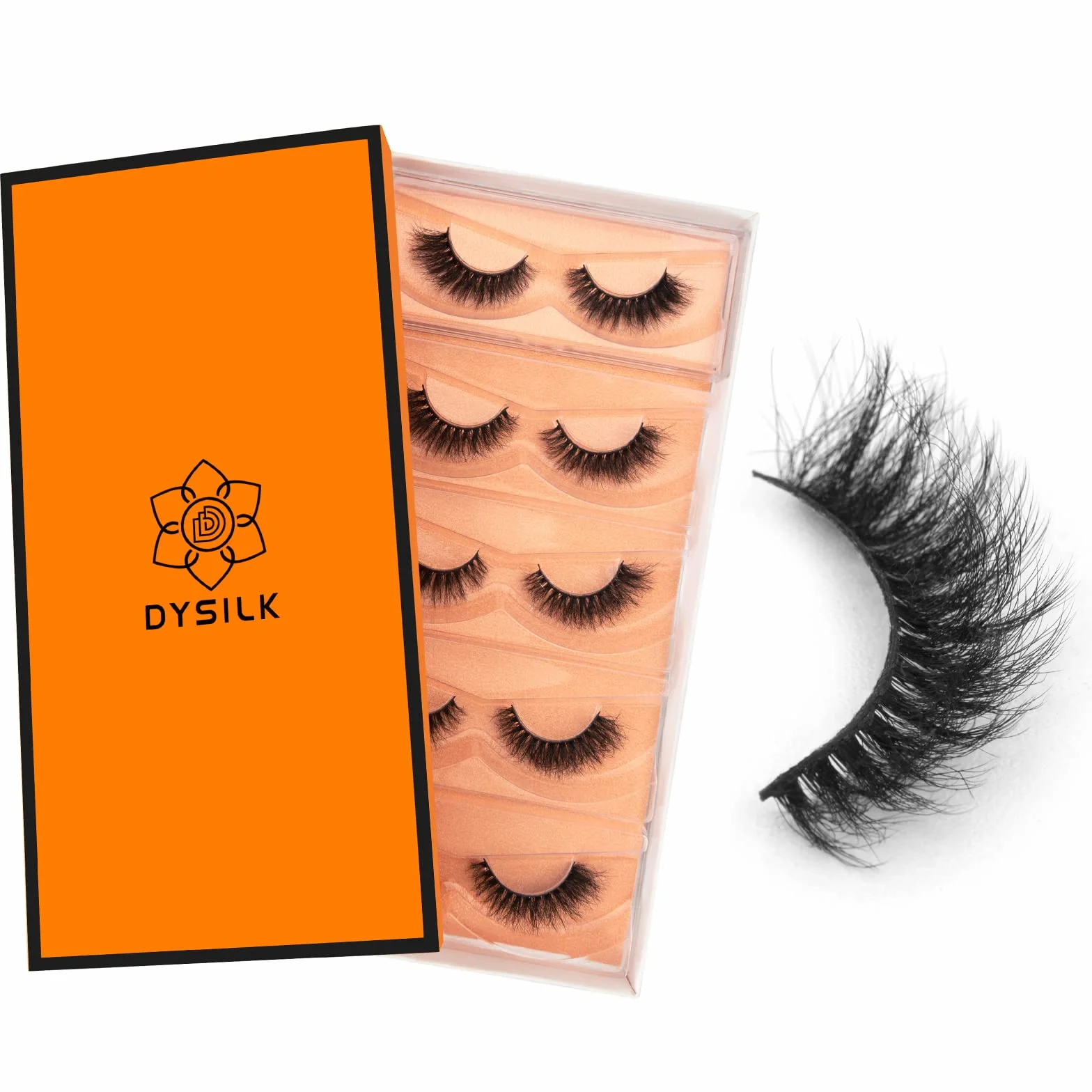 DYSILK 5 par sztucznych rzęs, puszyste, 8D, dramatyczne, grube sztuczne rzęsy, miękkie rzęsy wielokrotnego użytku