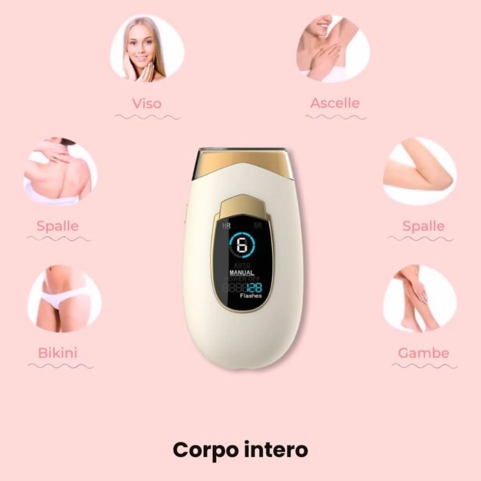 Generico lumisilk Lumina Lumisilk PRO 2.0 z pulsacyjnym światłem 2 w 1 dla kobiet i mężczyzn, depilacja twarzy, bikini i ciała, zaawansowana technologia zapewniająca trwałe rezultaty