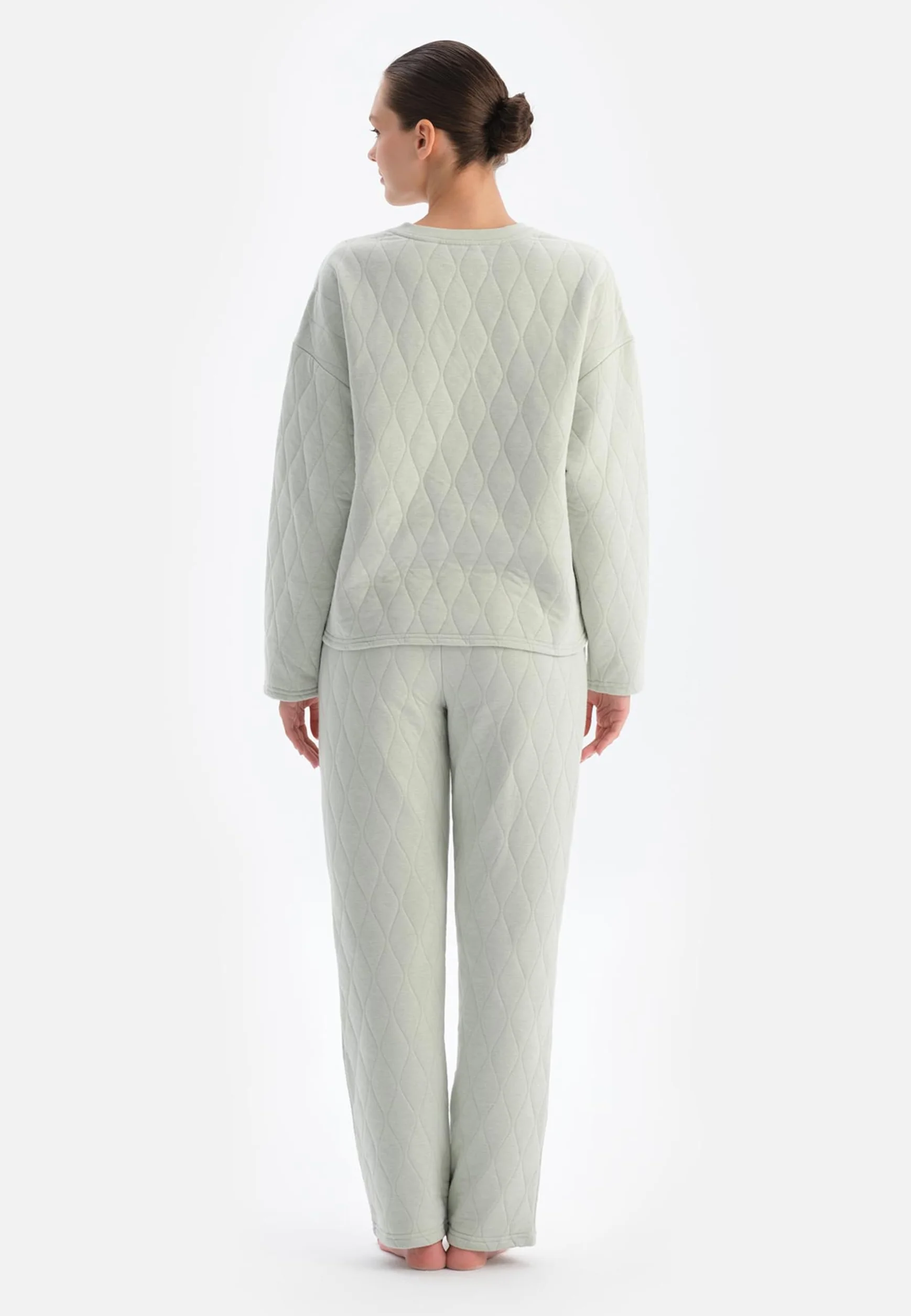 Dagi piżama top Kobiety Quilted Pajama Top