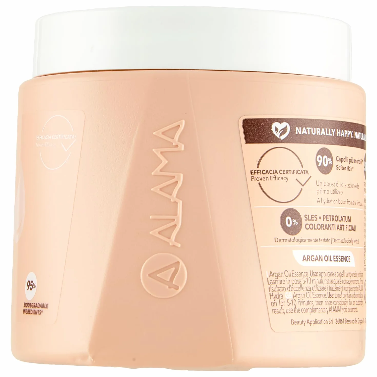 Alama Professional Hydra nawilżająca maska do włosów suchych, żółta, 500 ml