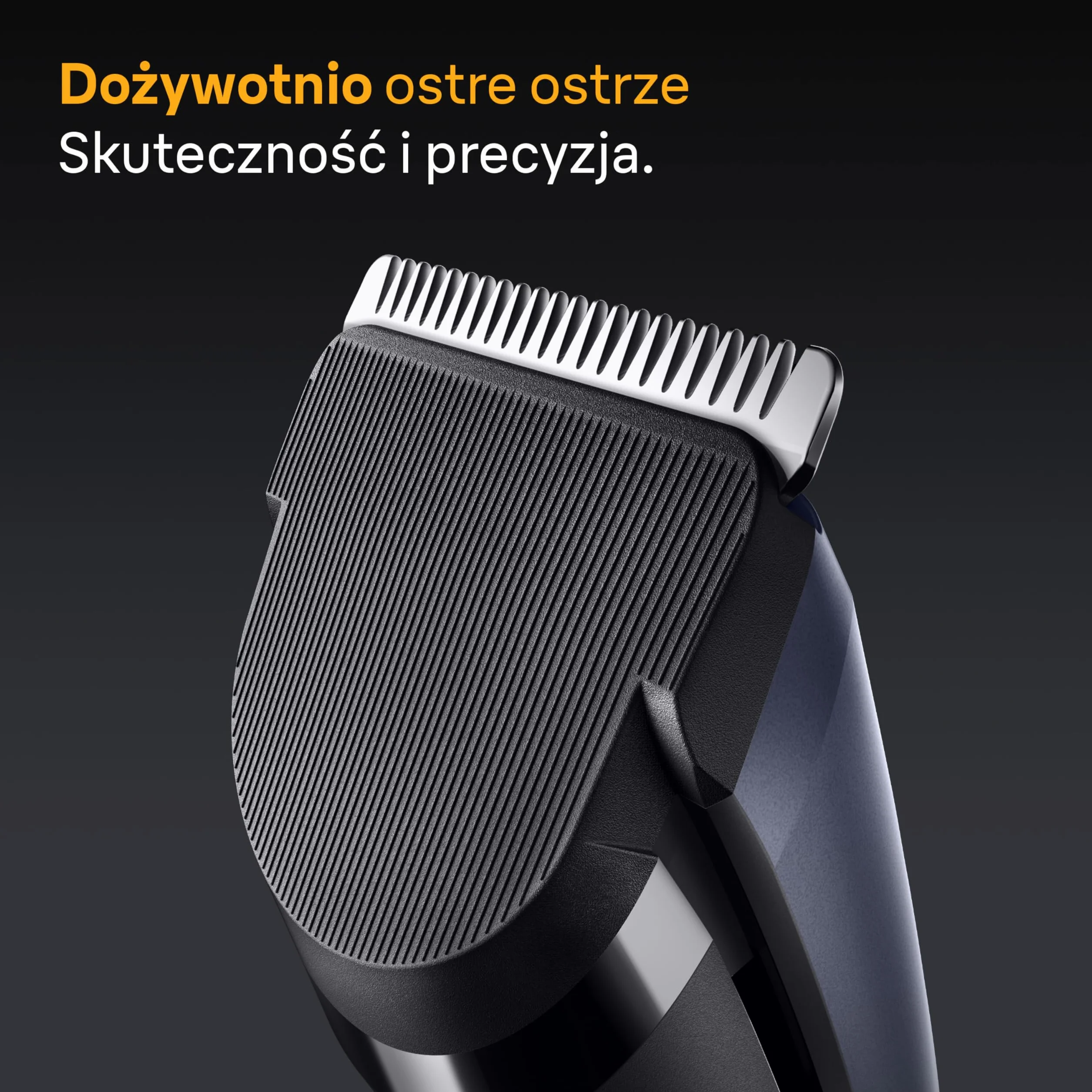 Braun Series 5 Maszynka do strzyżenia włosów, +4 przyrządy do stylizacji, niezawodne ostrze, 17 ustawień długości, przełącznik blokady, 50-minutowy czas działania, możliwość mycia, HC5550, niebieska