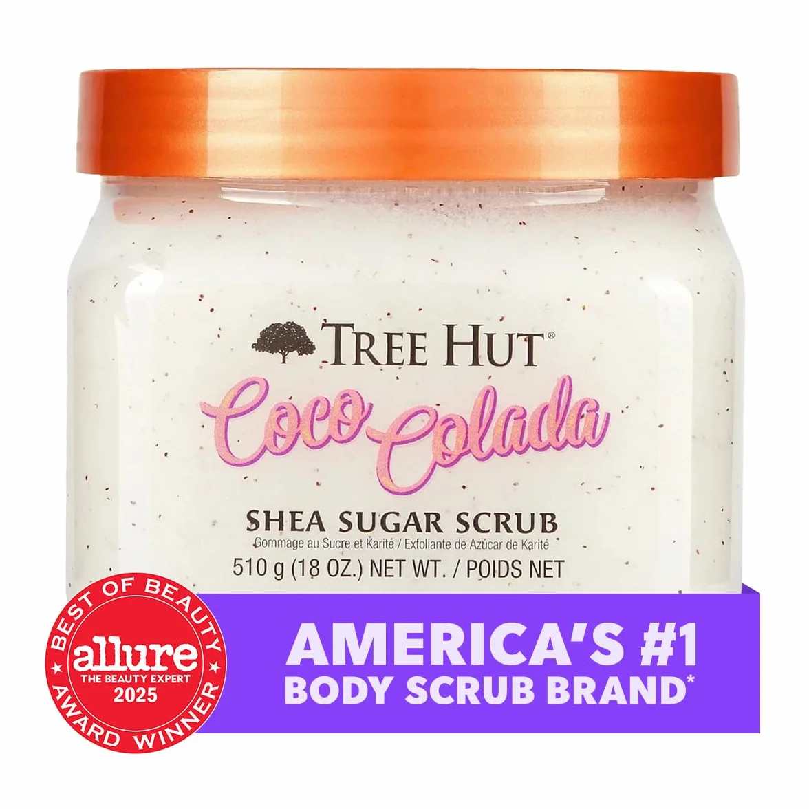 Tree Hut - Cukier Peeling do ciała - Coco Colada - Garnek 510 g - Zawiera ananas i masło shea - Pomaga przywrócić blask skóry - głęboko odżywia i zmiękcza suchą skórę
