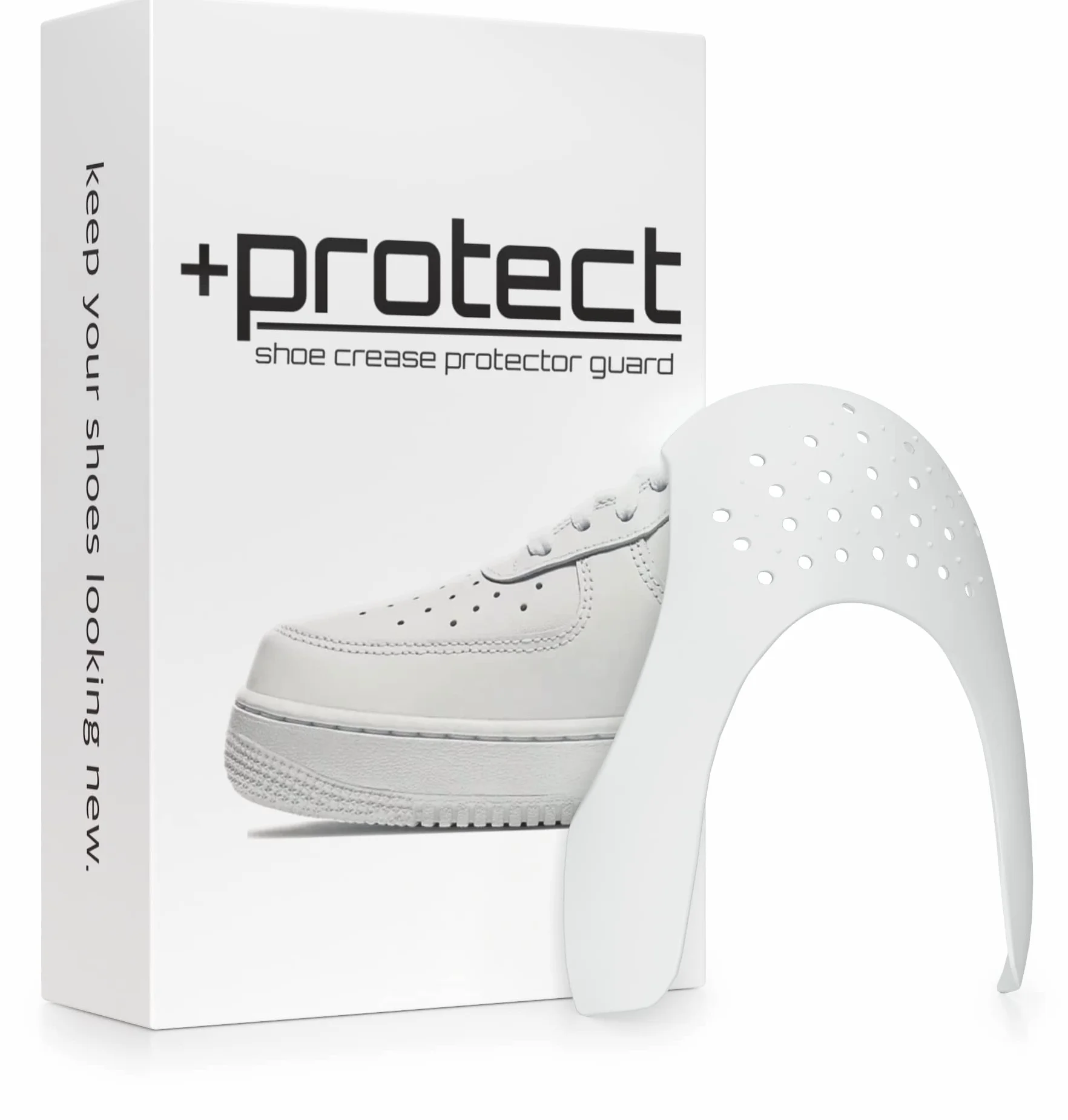 + Protect | Ochraniacze na zagniecenia butów do trampek: Air Force 1, Jordans i więcej – 2 pary