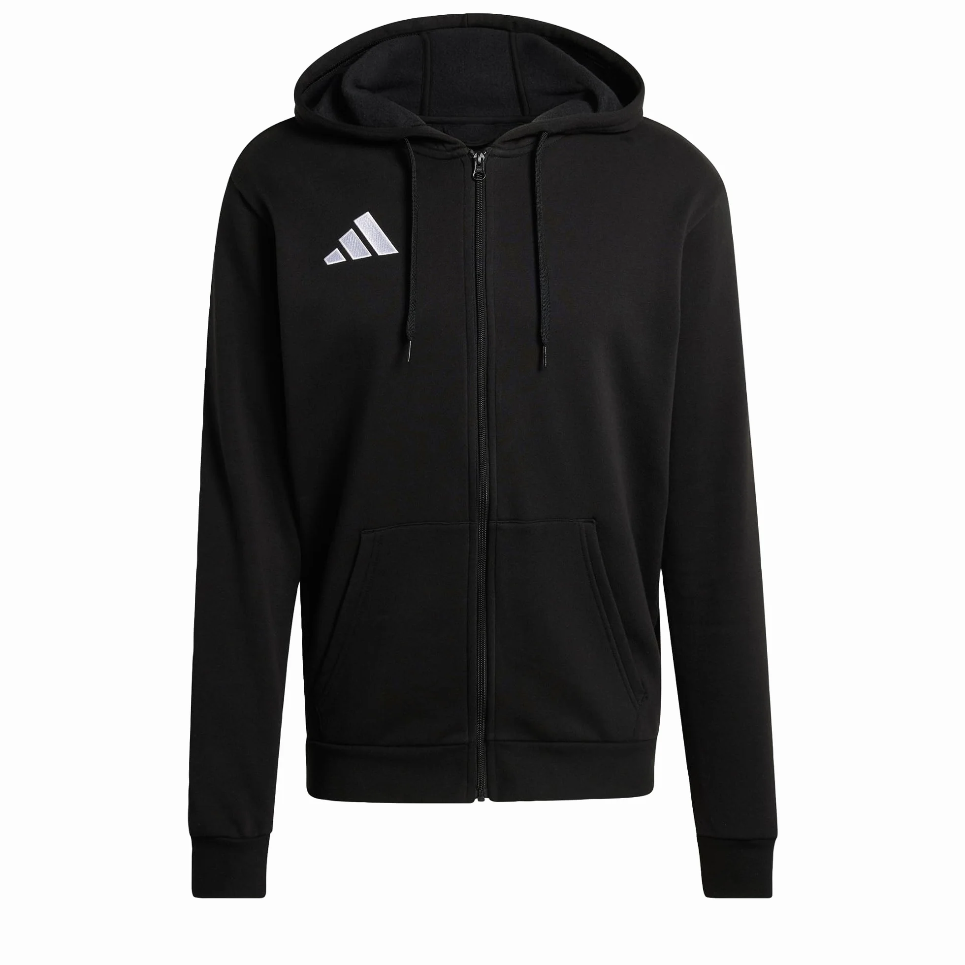 adidas Mezczyzni Entrada26 Full Zip Hoodie Sweatshirt, black/white, L