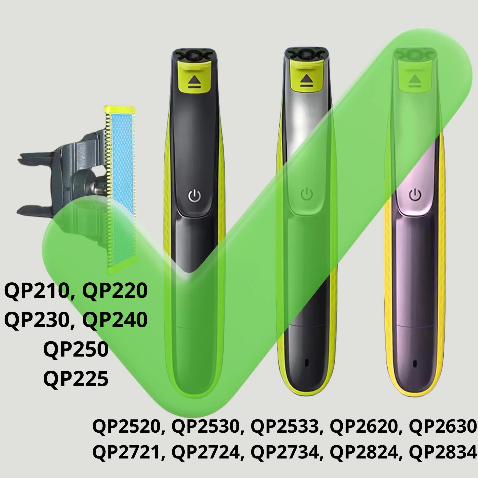 Powakka Grzebień do trymerów i golarek 14 w 1 kompatybilny z OneBlade regulowany modele QP2520 QP2530 QP2620 QP2630 z 14 ustawieniami długości od 0,4 do 10 mm