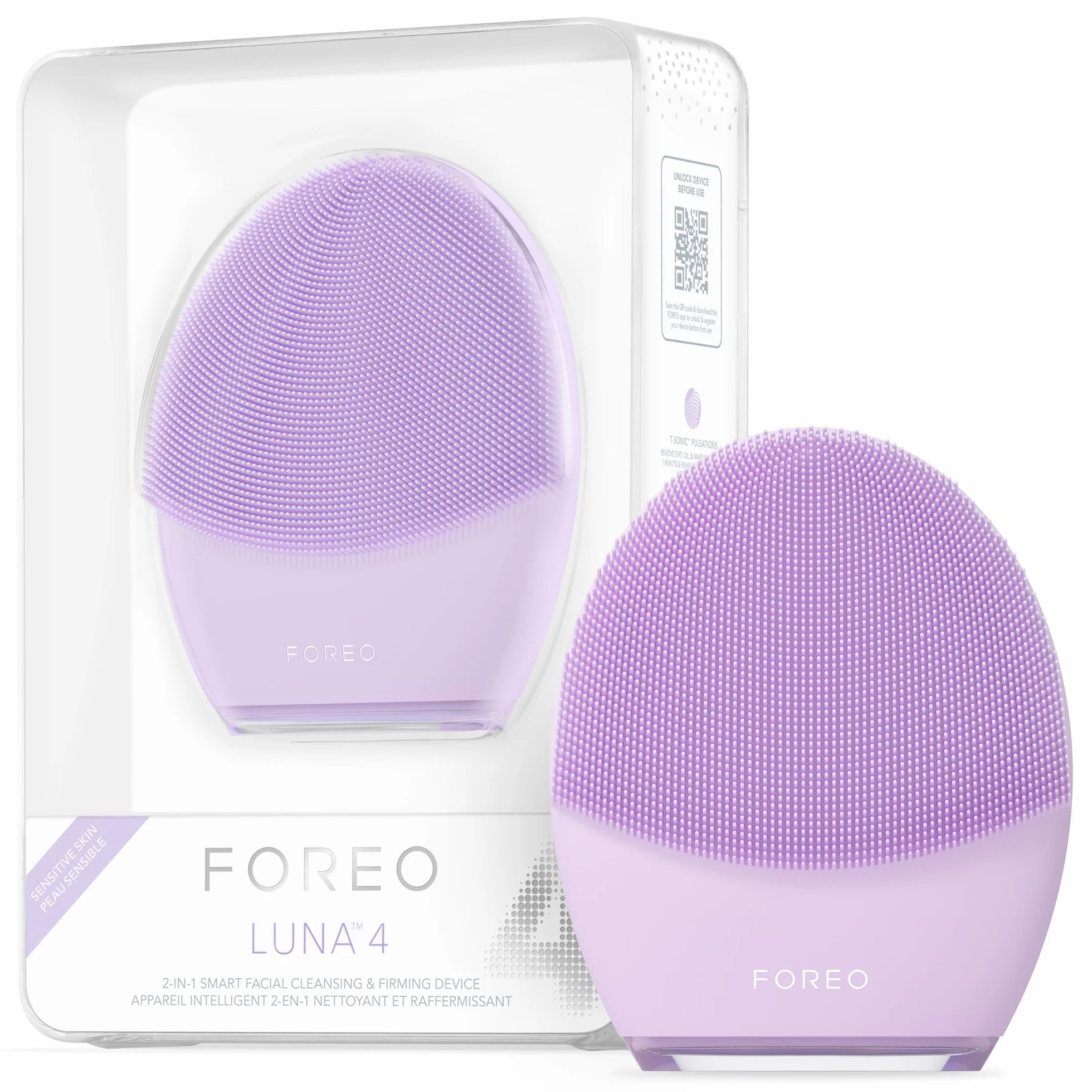 FOREO LUNA 4 Szczotka do oczyszczania twarzy, masażer ujędrniający, przeciwstarzeniowy