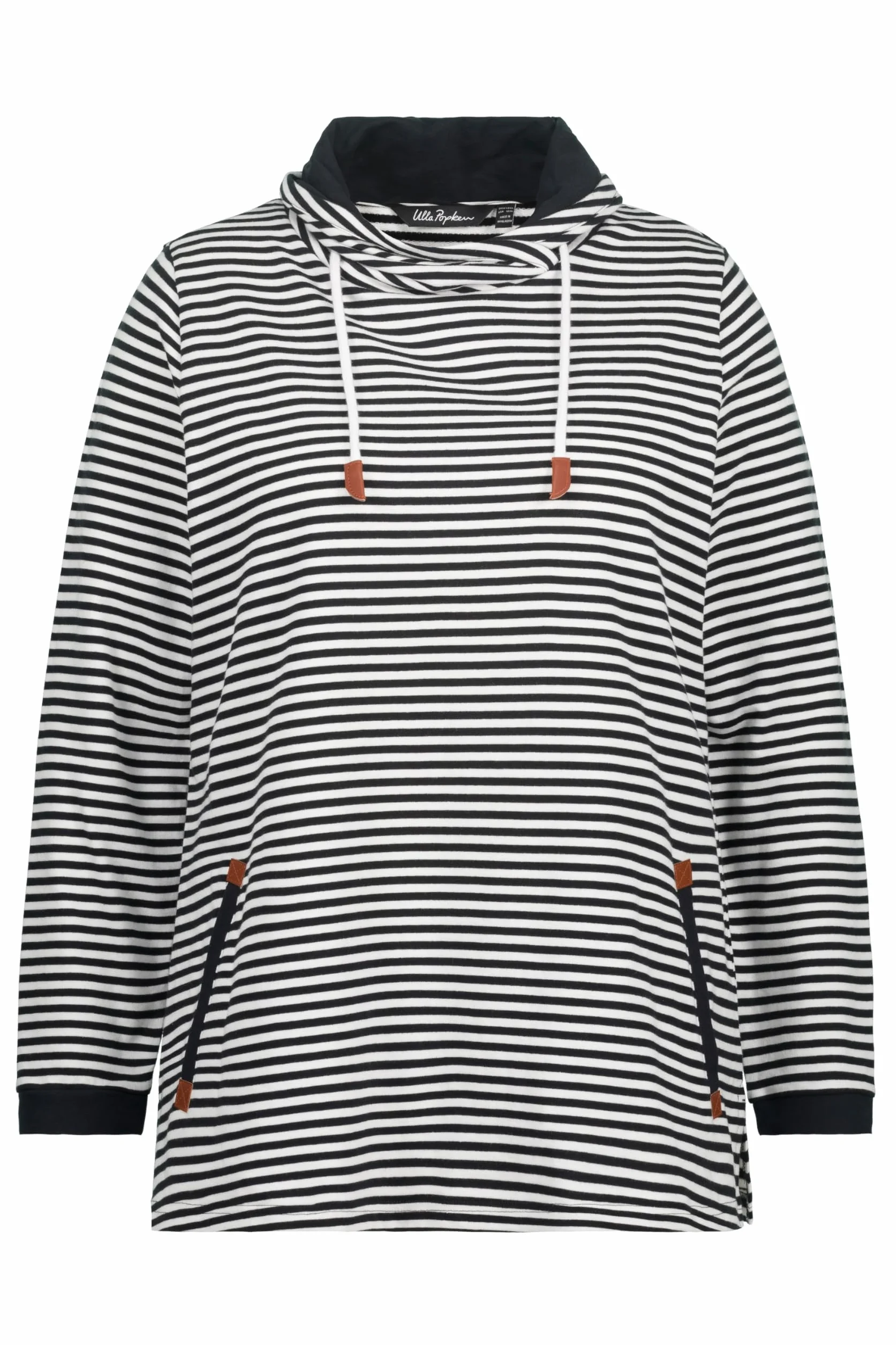 Ulla Popken Bluza damska, czarny, 54-56