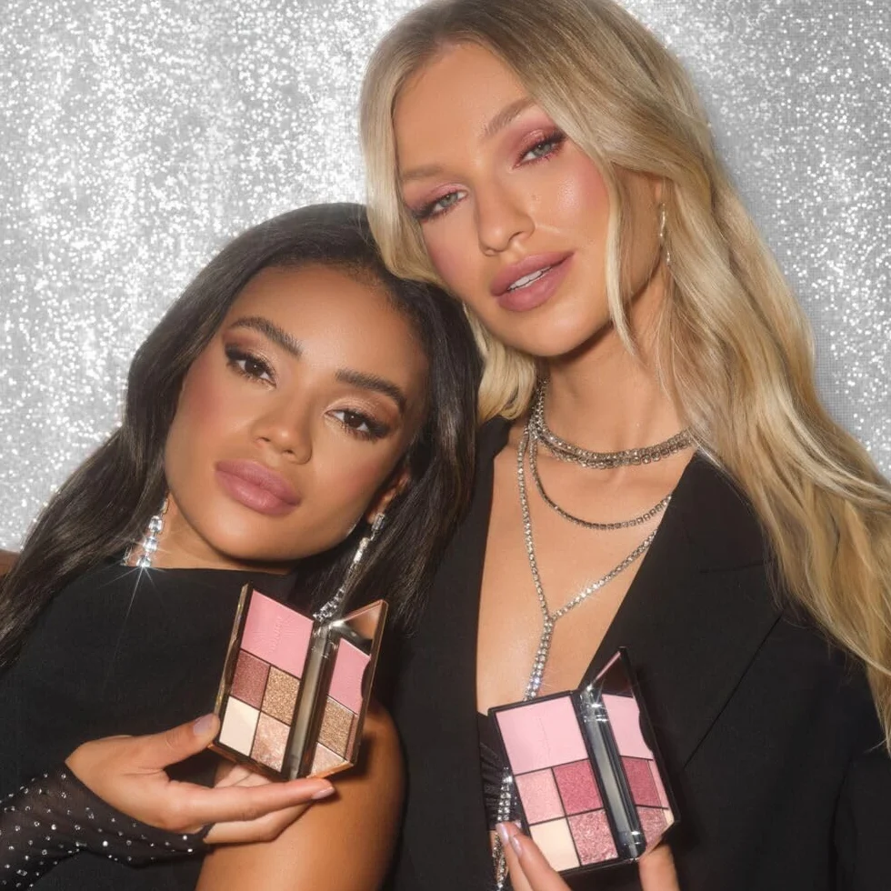ARTDECO Paleta Illusion for cheeks & eyes – must have paleta czterech cieni do powiek i jednego różu z wbudowanym lusterkiem – 1 x 1 szt