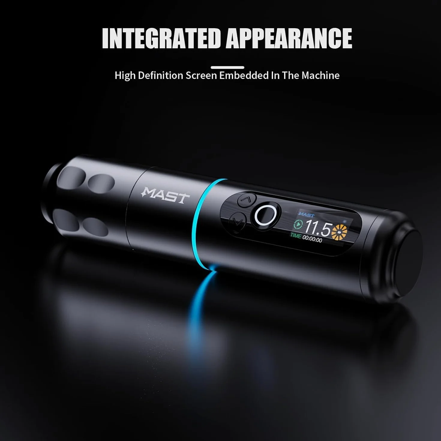 Mast Archer2 Wireless Tattoo Kit Rotary Pen Machine, Brushless Motor by Mcore, Smart Screen & 2000mAh Battery 3.5mm Stroke Length Wireless Foot Pedal