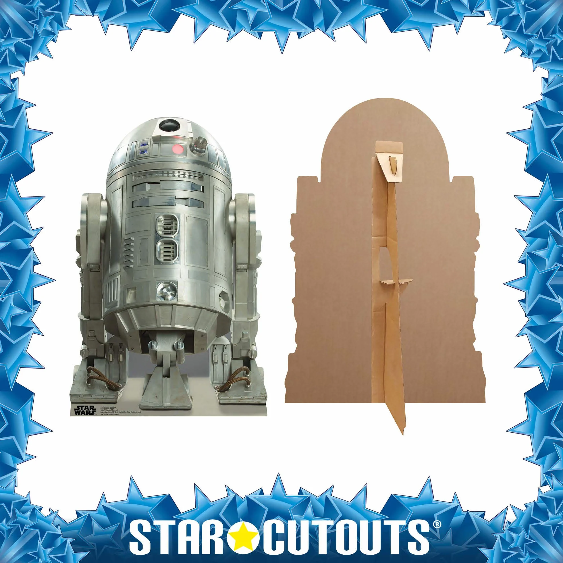 Star Wars Oficjalne wycięcia, tektura, R2bhd, 93 x 61 x 93 cm