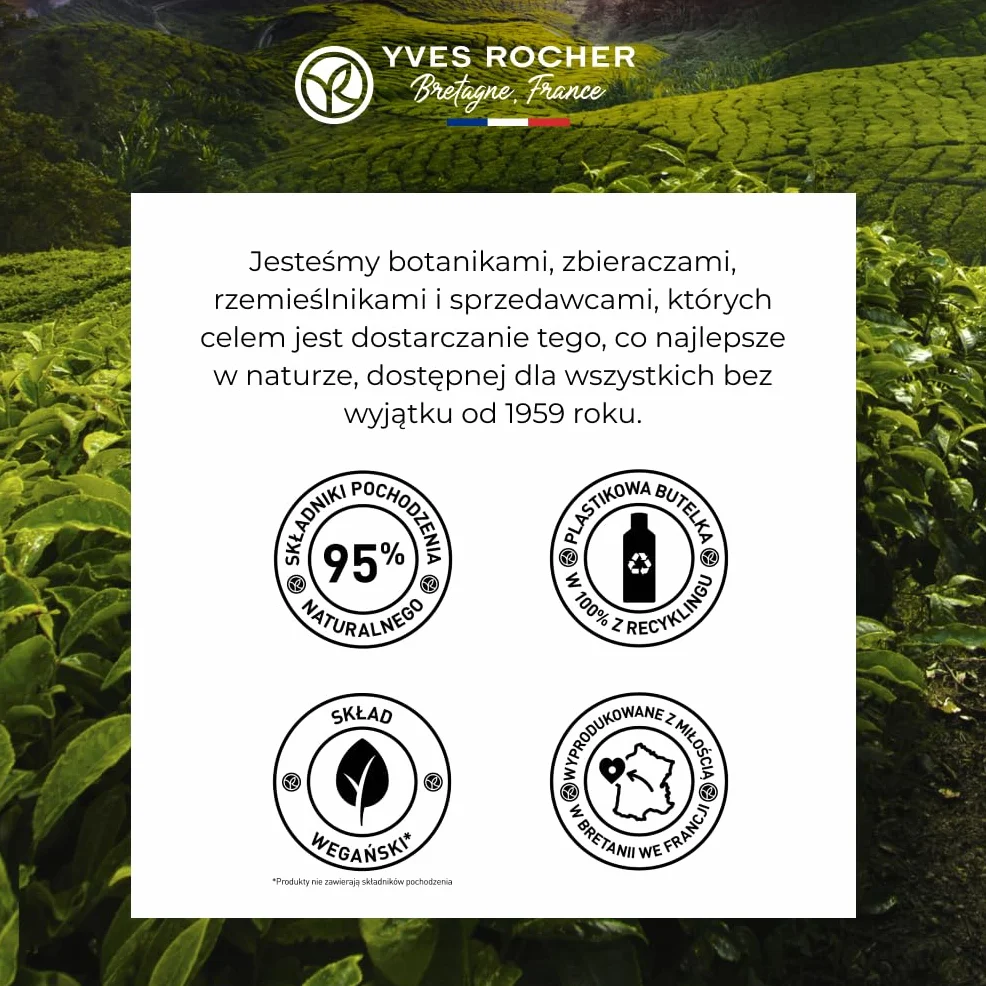 Yves Rocher Bain de Nature Ziarna Kawy – Energetyzujący i wyrafinowany żel pod prysznic i do kąpieli, aromatyczna pianka z ekstraktem, wegańska formuła, butelka z recyklingu, duża pojemność, 400 ml