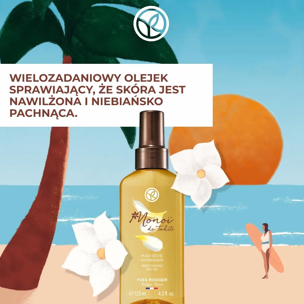 Yves Rocher Monoi Uniwersalny suchy olej do ciała i włosów