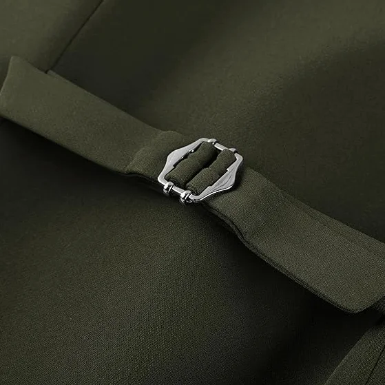 Belle Poque Kamizelka damska vintage bez rękawów z klapą kołnierz jednorzędowy elegancki garnitur kamizelka z kieszeniami