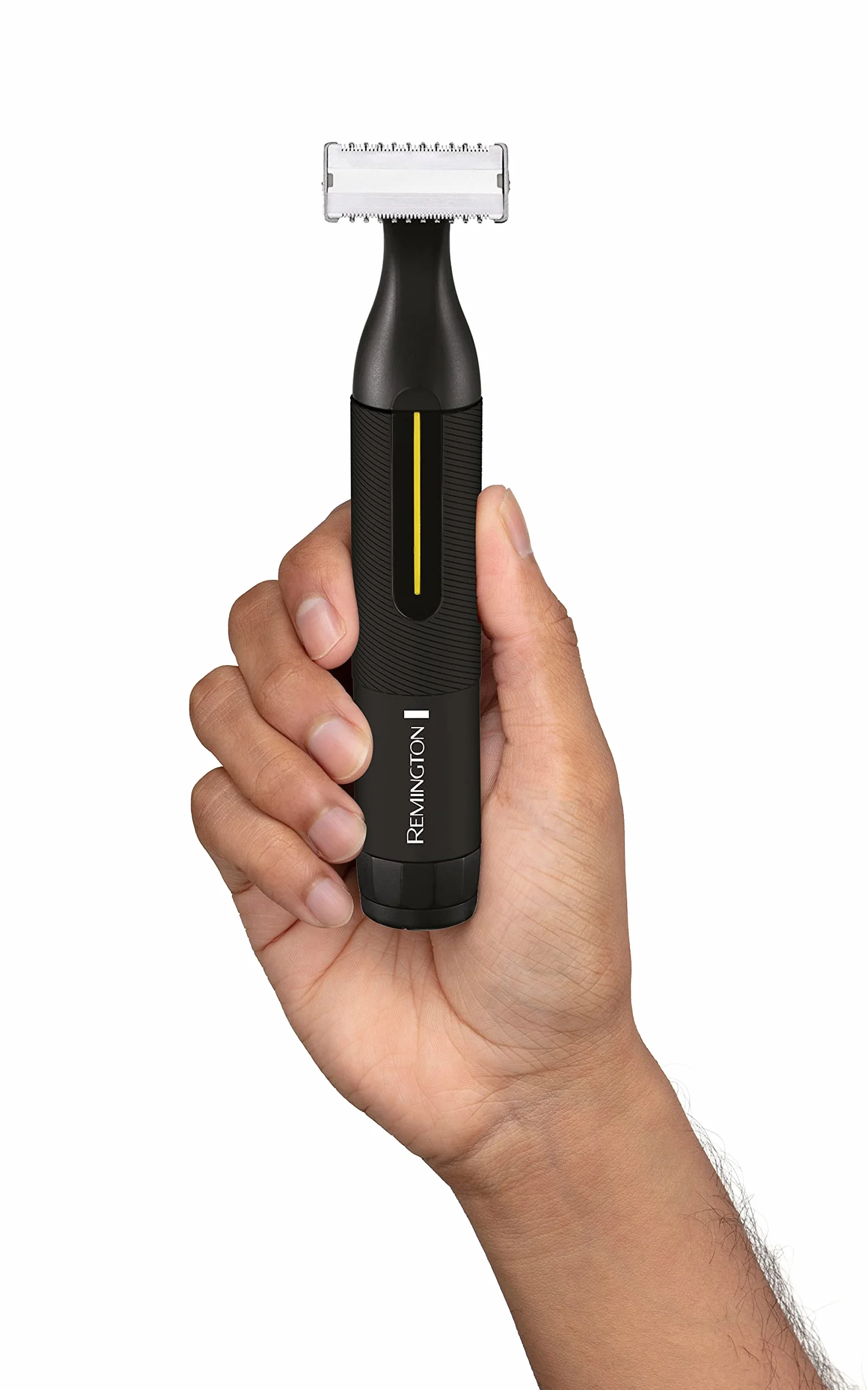 Remington golarka hybrydowa do twarzy i ciała, szlifowana stal, żywotność ostrzy do 5 lat, golenie na dł 0.15mm, trymer + grzebienie 3/6mm, 100% wodoodporna, etui, czarna, Omniblade Precision HG4001