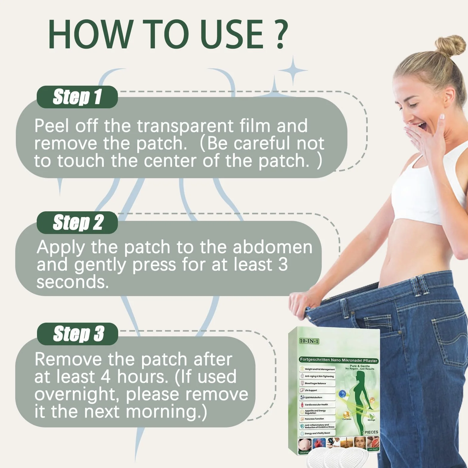 Plastry odchudzające Moringa Berberyna 10 w 1, 2 pudełka, ujędrniające skórę