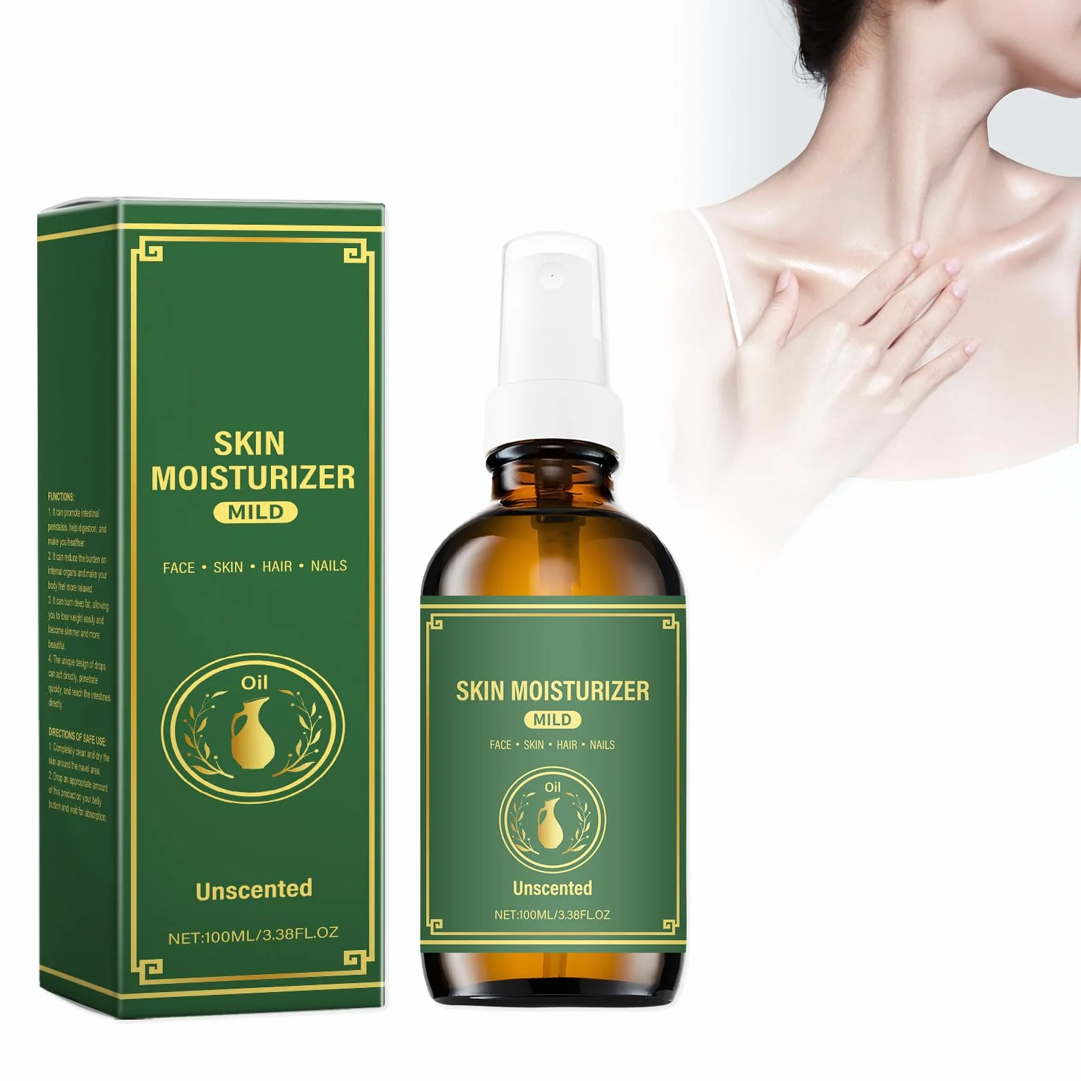 Nawilżający olejek do pielęgnacji skóry intymnej, 100 ml, ujędrniający olejek do skóry, ujędrniający olejek do ciała, ujędrniający olejek do pielęgnacji skóry, przeciw rozstępom, do pielęgnacji i