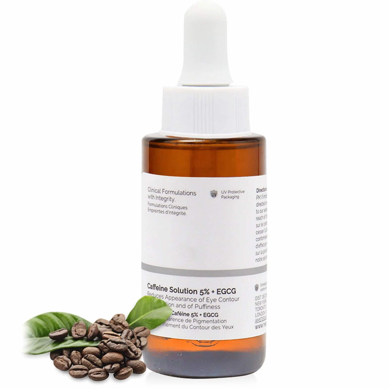 Roztwór kofeiny 5% + EGCG, 30 ml serum do oczu z kofeiną, serum do oczu, roztwór kofeiny 5% + EGCG, serum do oczu przeciwko obrążkom i opuchliźnie, serum do oczu z kofeiną dla kobiet i mężczyzn