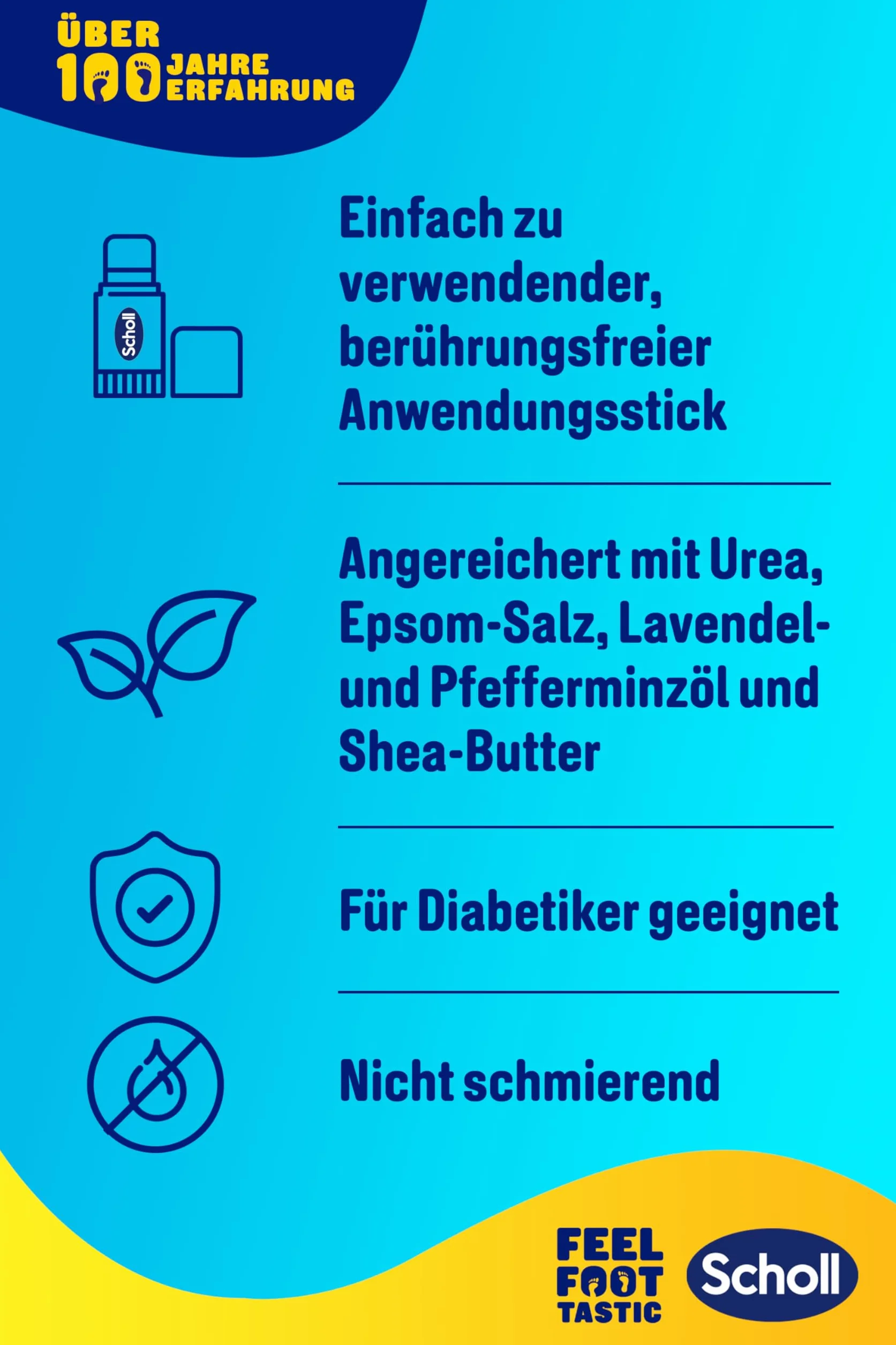 Scholl Intensywnie pielęgnujący balsam do stóp, do naprawy bardzo suchych i popękanych pięt, intensywne nawilżanie dla zdrowych stóp z 25% mocznikiem, solą Epsom i olejkami eterycznymi
