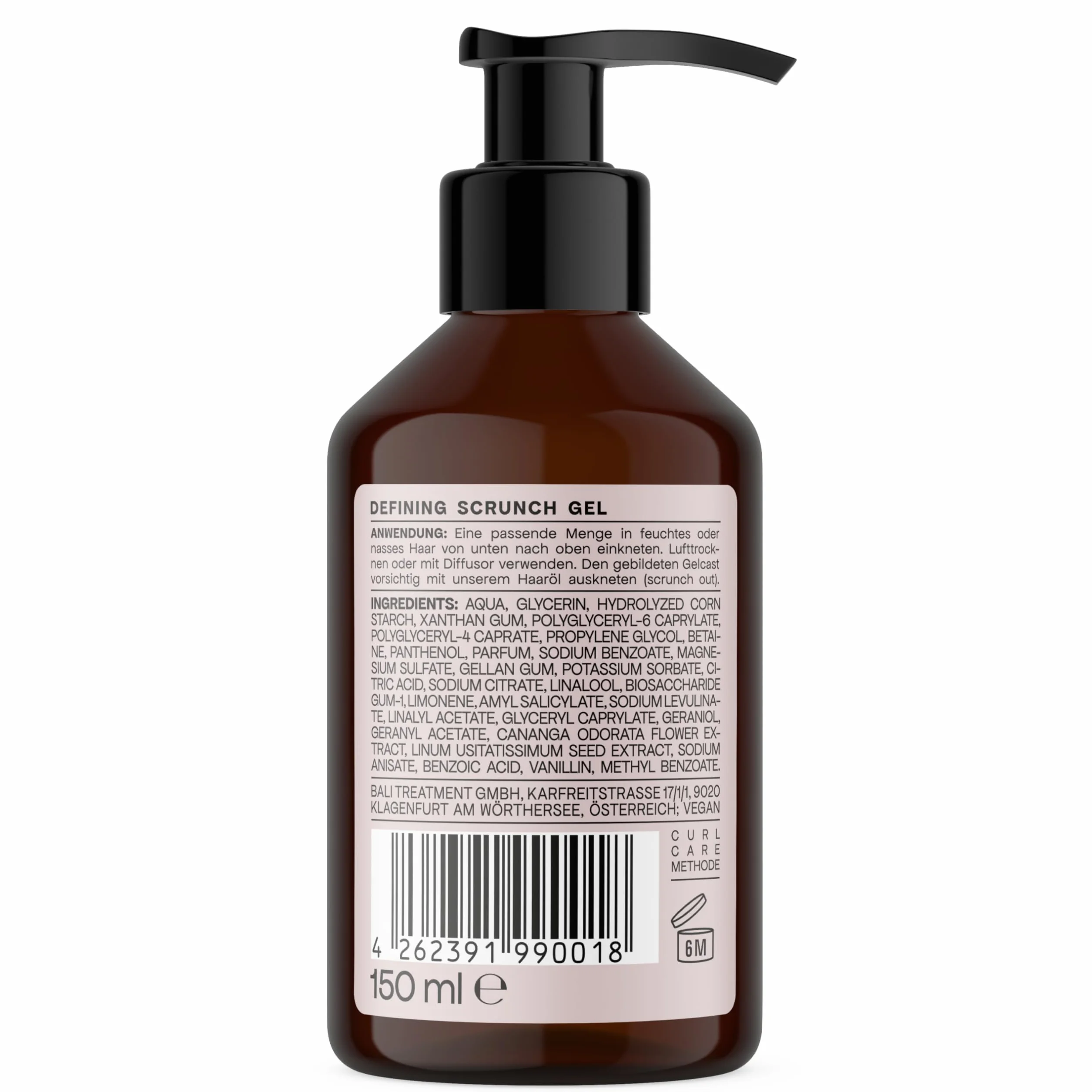 Bali Curls Curl Defining Gel – żel do loków z ekstraktem z nasion lnu i ylang-ylang-ylang – wegański żel do loków dla gładkich i zdefiniowanych loków – pielęgnacja naturalnych loków – 150 ml