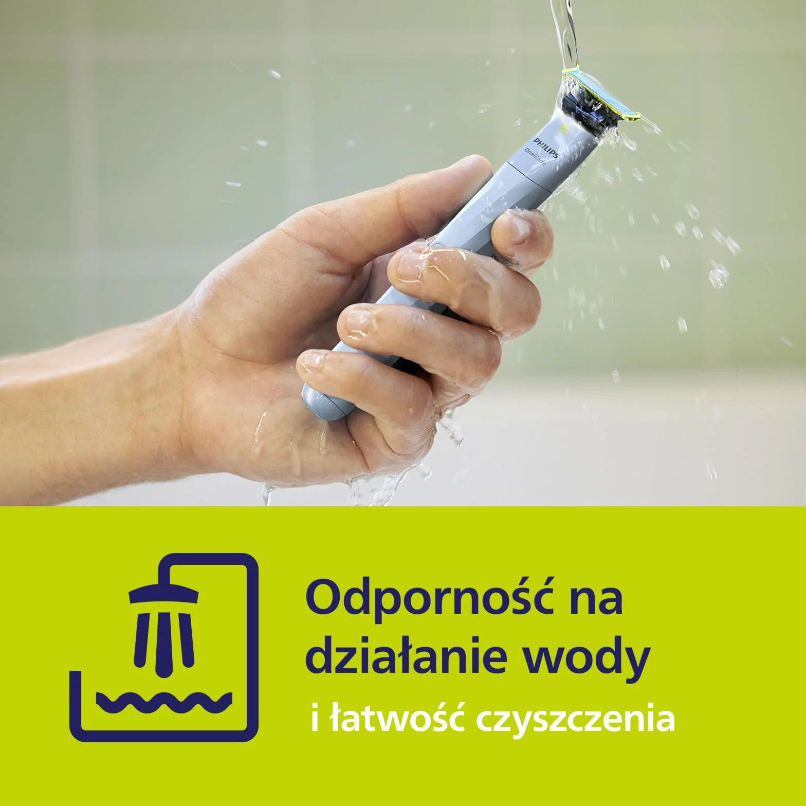 Philips Oneblade First Shave QP1324/30 Hybrydowa Golarka Elektryczna dla Nastolatków
