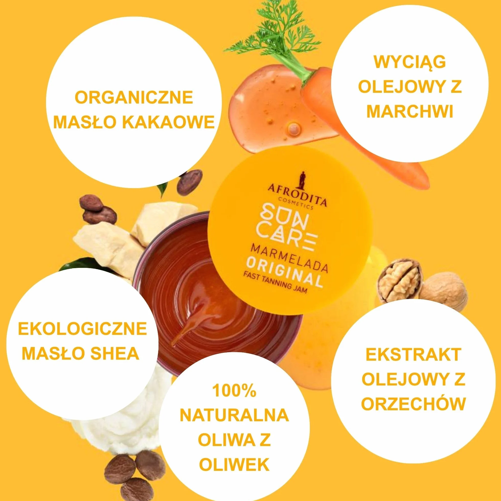 Afrodita Cosmetics Sun Care Przyspieszacz opalania, do szybkiej i intensywnej opalenizny, ze 100% organicznym olejem kokosowym, masłem shea i kakaowym, bez silikonu, wegański (Express, 3 pak)