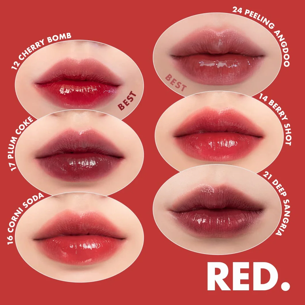 ROMAND Juicy Durable Tint F/W kolory 4 odcienie (12 #CHERRY BOMB)