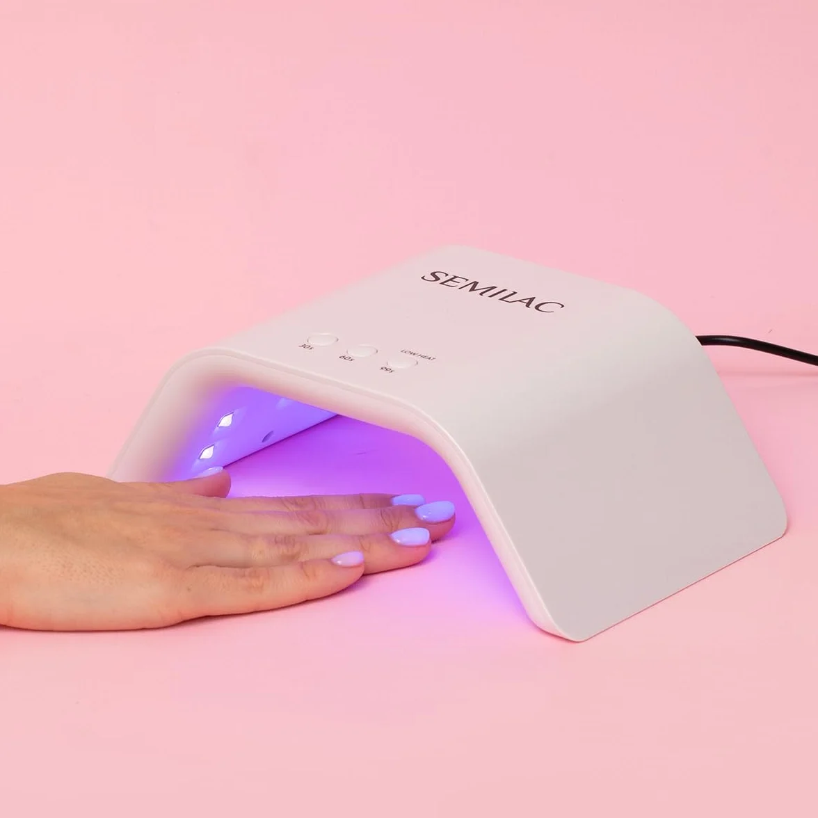 Semilac Kompaktowa Lampa UV LED Do Paznokci Manicure Hybrydowego 24W