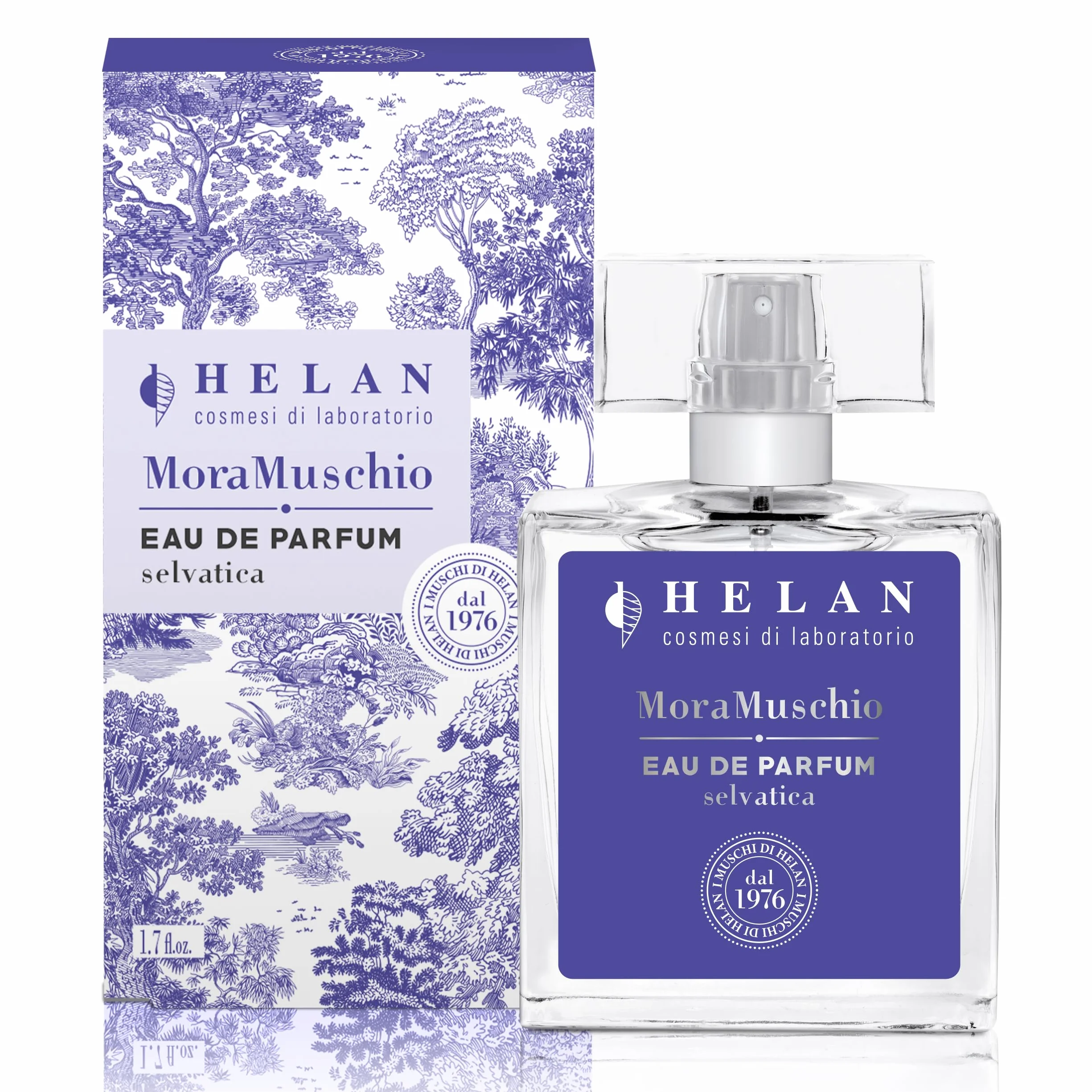 Helan Mora Moss perfumy damskie 50 ml dzikie owocowe kwiatowe piżmowe z jeżyną maliną jagodą dziką różą drzewem sandałowym Włochy