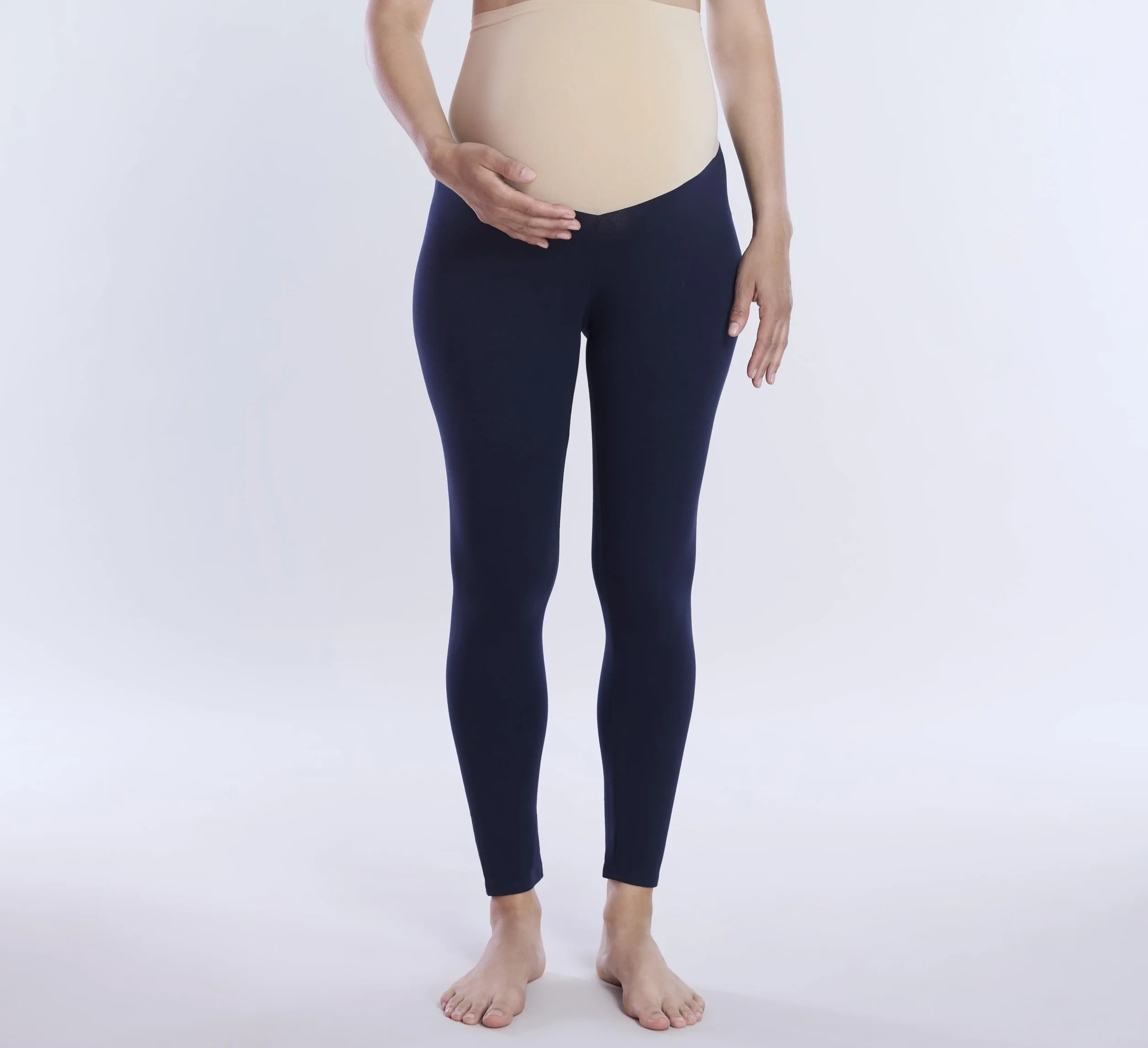 Motherhood Maternity Plus-size Full Length Secret Fit Belly Leggings - Leginsy Kobiety