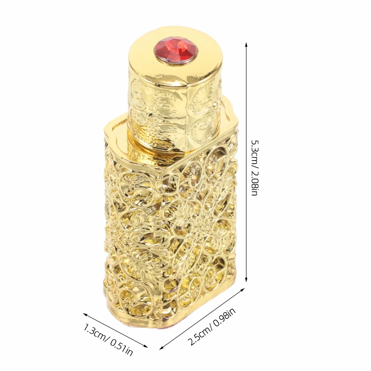 minkissy Butelka na perfumy z olejkiem eterycznym, w stylu vintage, do esencji, flakon retro do samodzielnego wykonania, kompaktowa do podróży, uchwyt na olejki eteryczne, butelka do przechowywania
