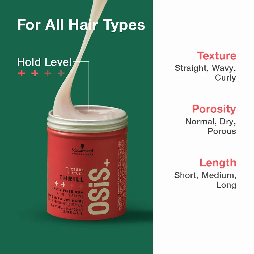 SCHWARZKOPF PROFESSIONAL Osis+ Texture Thrill Elastic Fiber Gum 100 ml