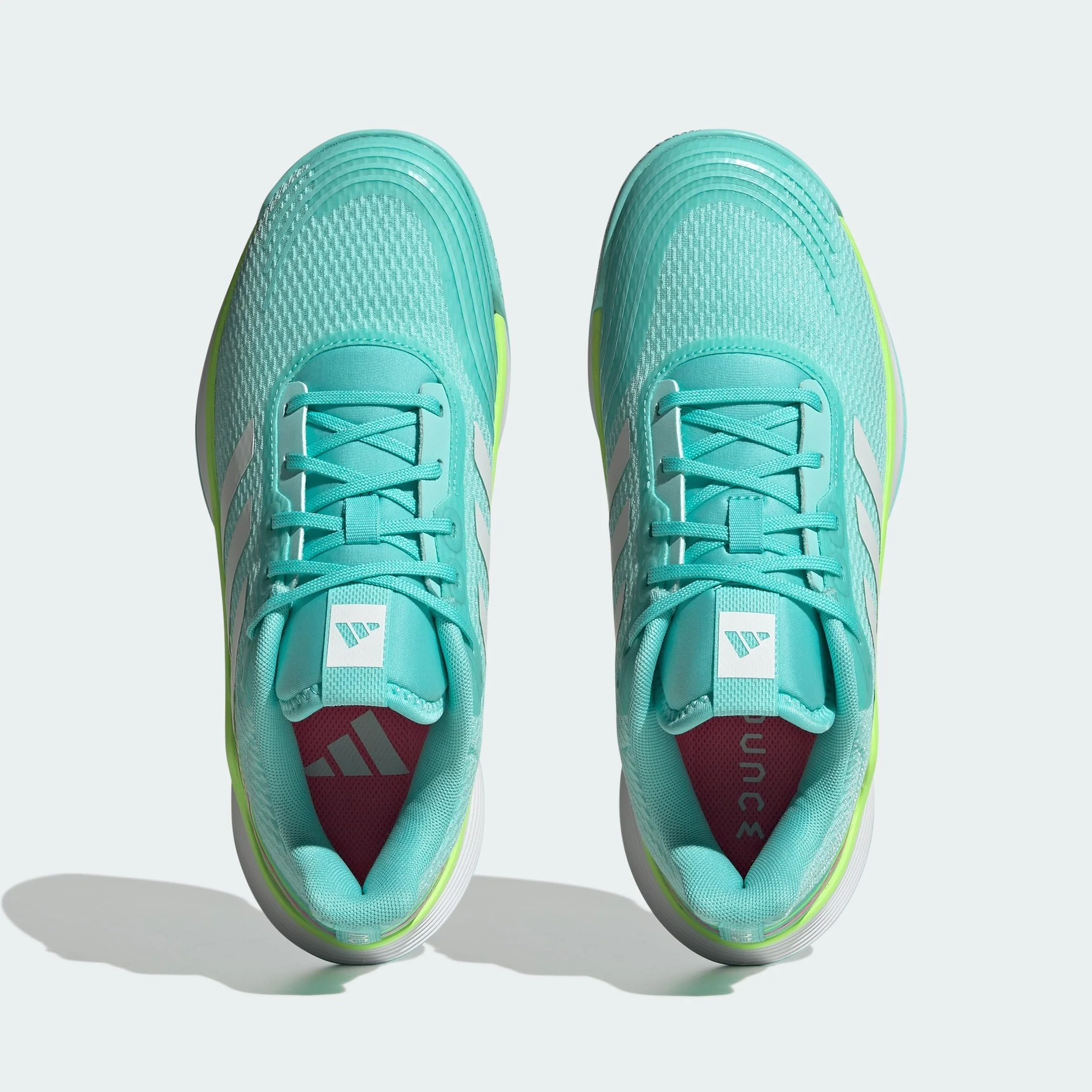 adidas Kobiety Novaflight Volleyball Shoes, Flash Aqua/Cloud White/Lucid Lemon, 41 1/3 EU